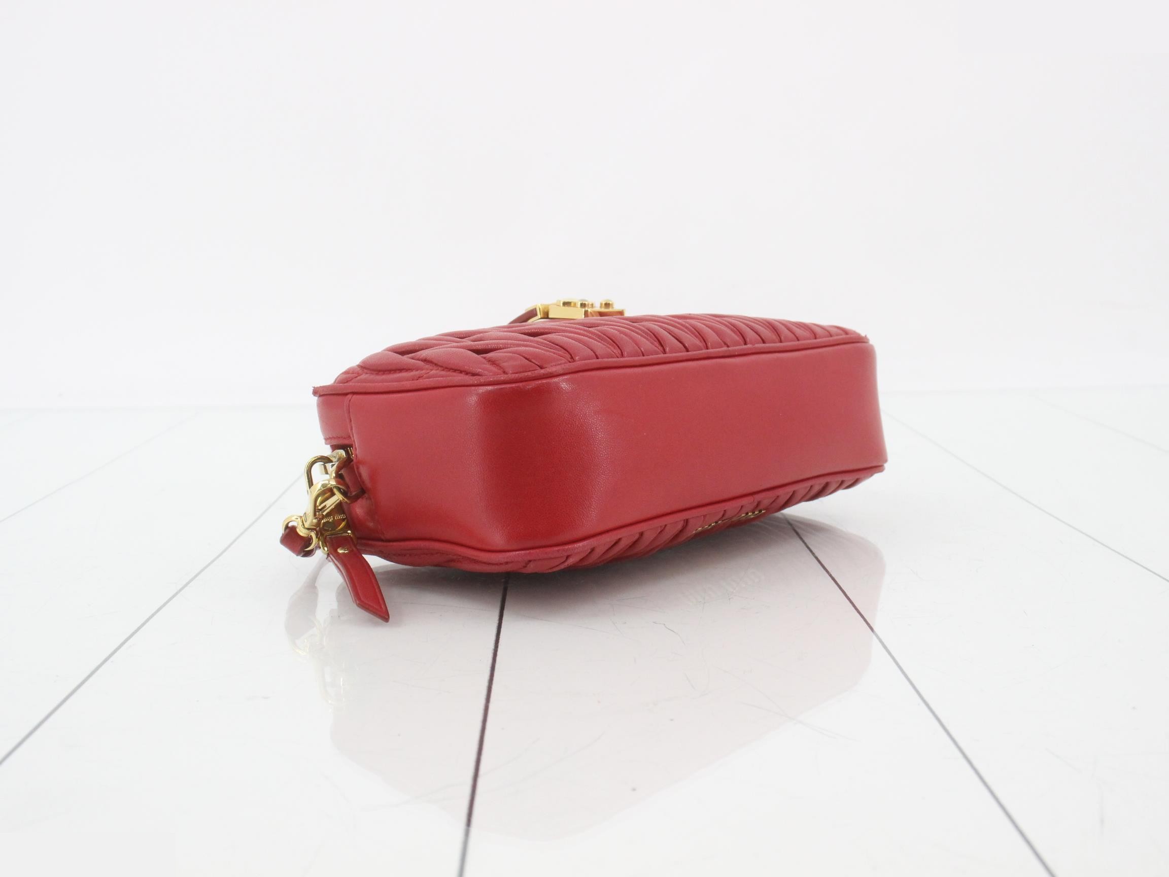 Matelassé Leather Shoulder Bag — view 5