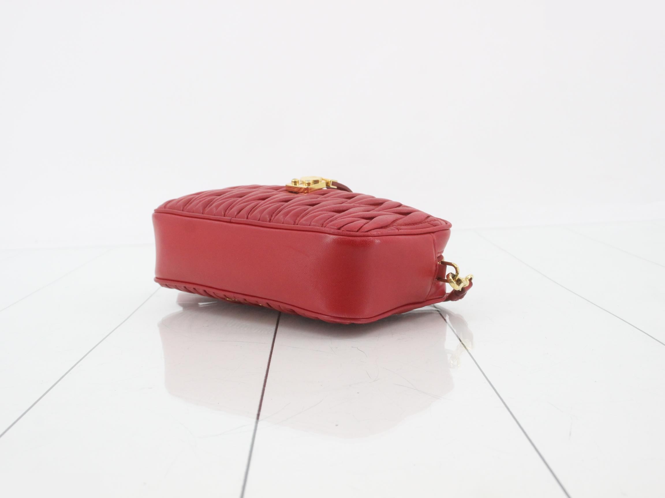 Matelassé Leather Shoulder Bag — view 6