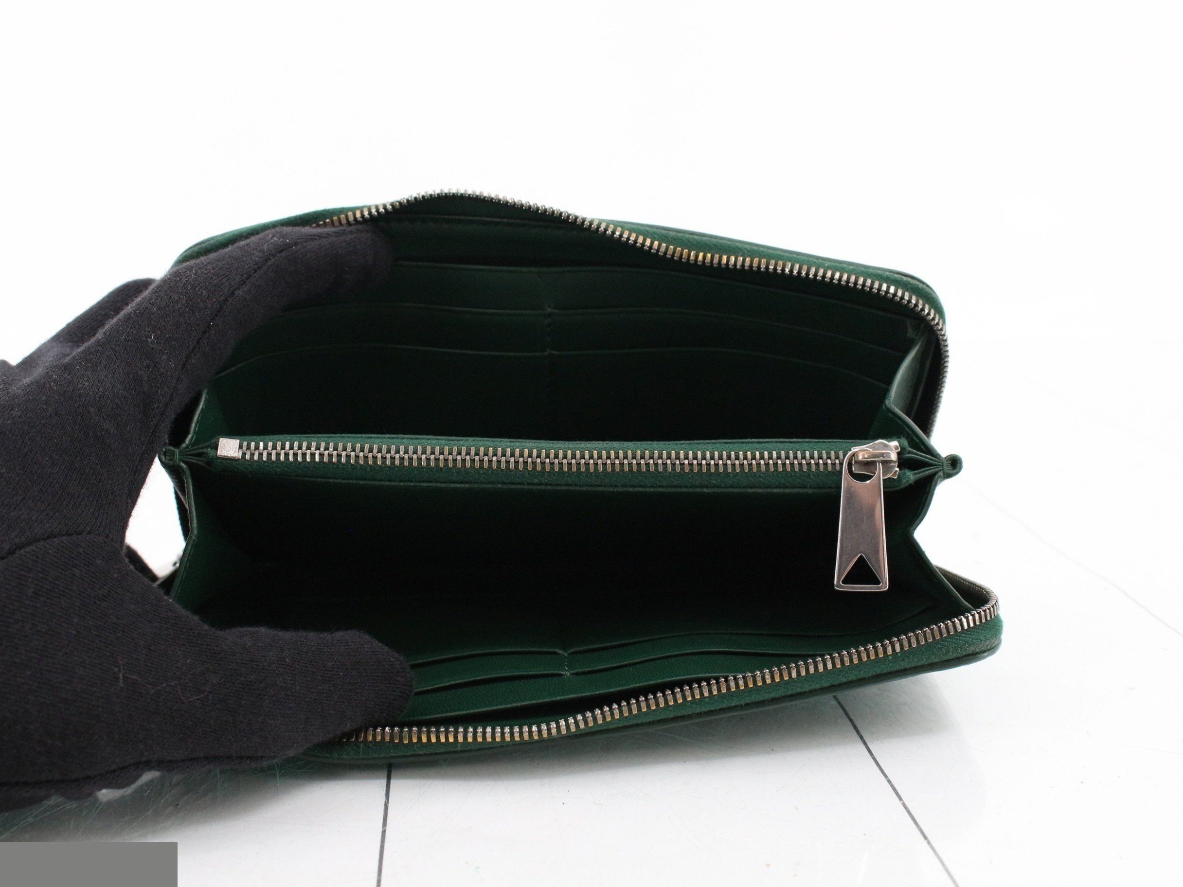 Crocodile Round Zip Long Wallet with IC Tag, Comes with Dust Bag and Box — view 4