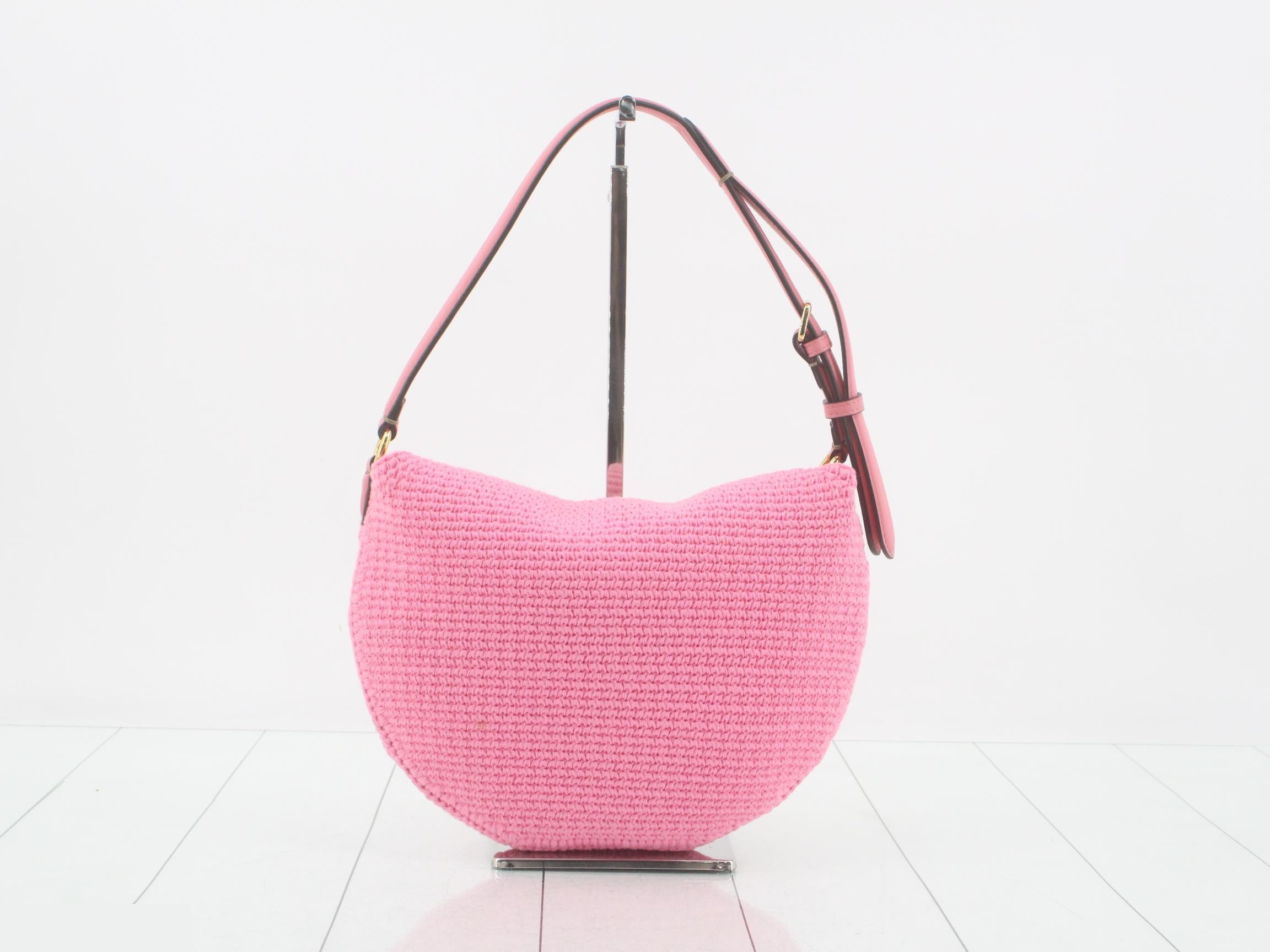 Croissant One-Shoulder Bag, Pink — view 2