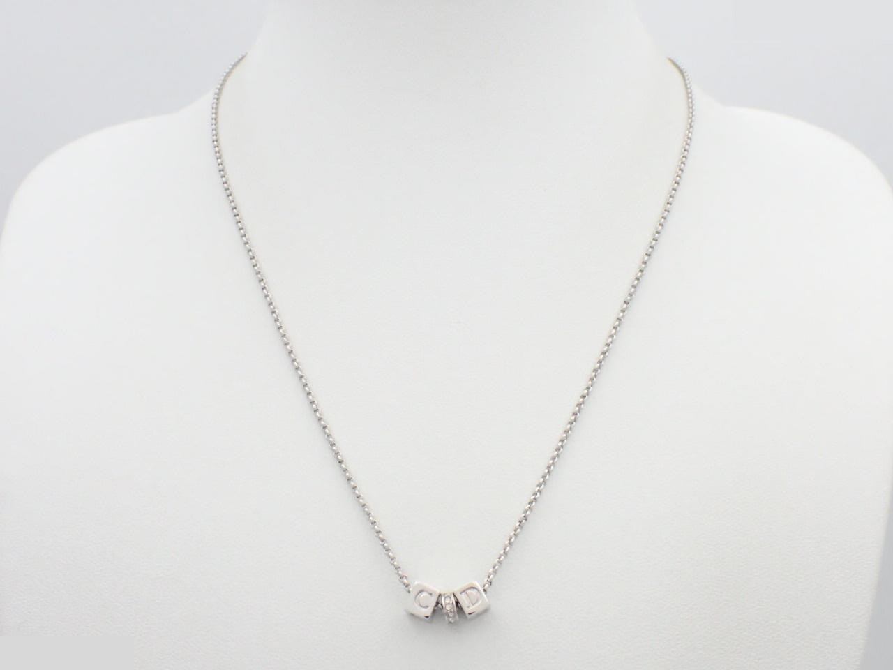 Logo cube, silver, neck circumference 44cm — view 3