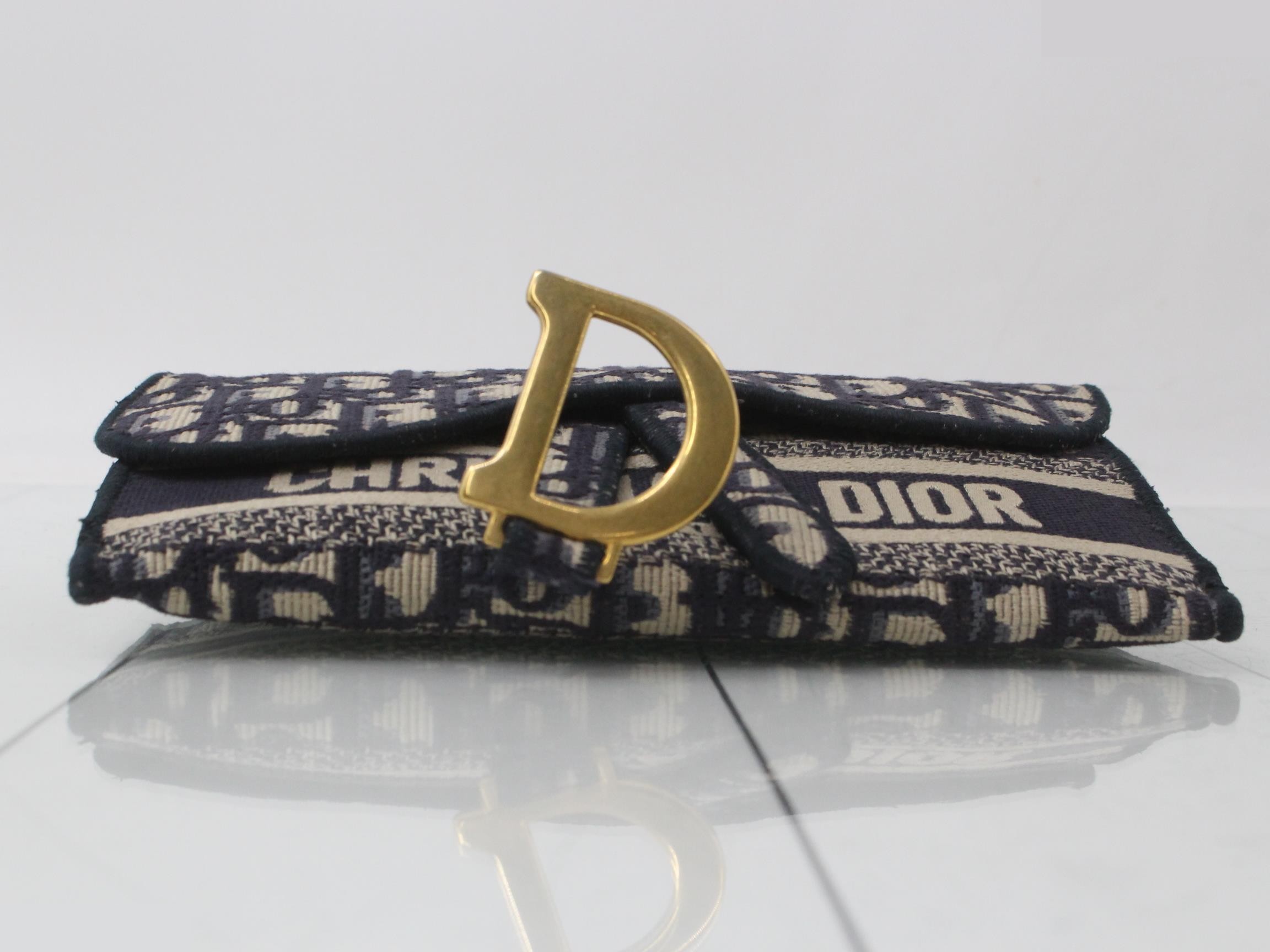 Oblique Saddle Slim Pouch Shoulder Bag — view 3