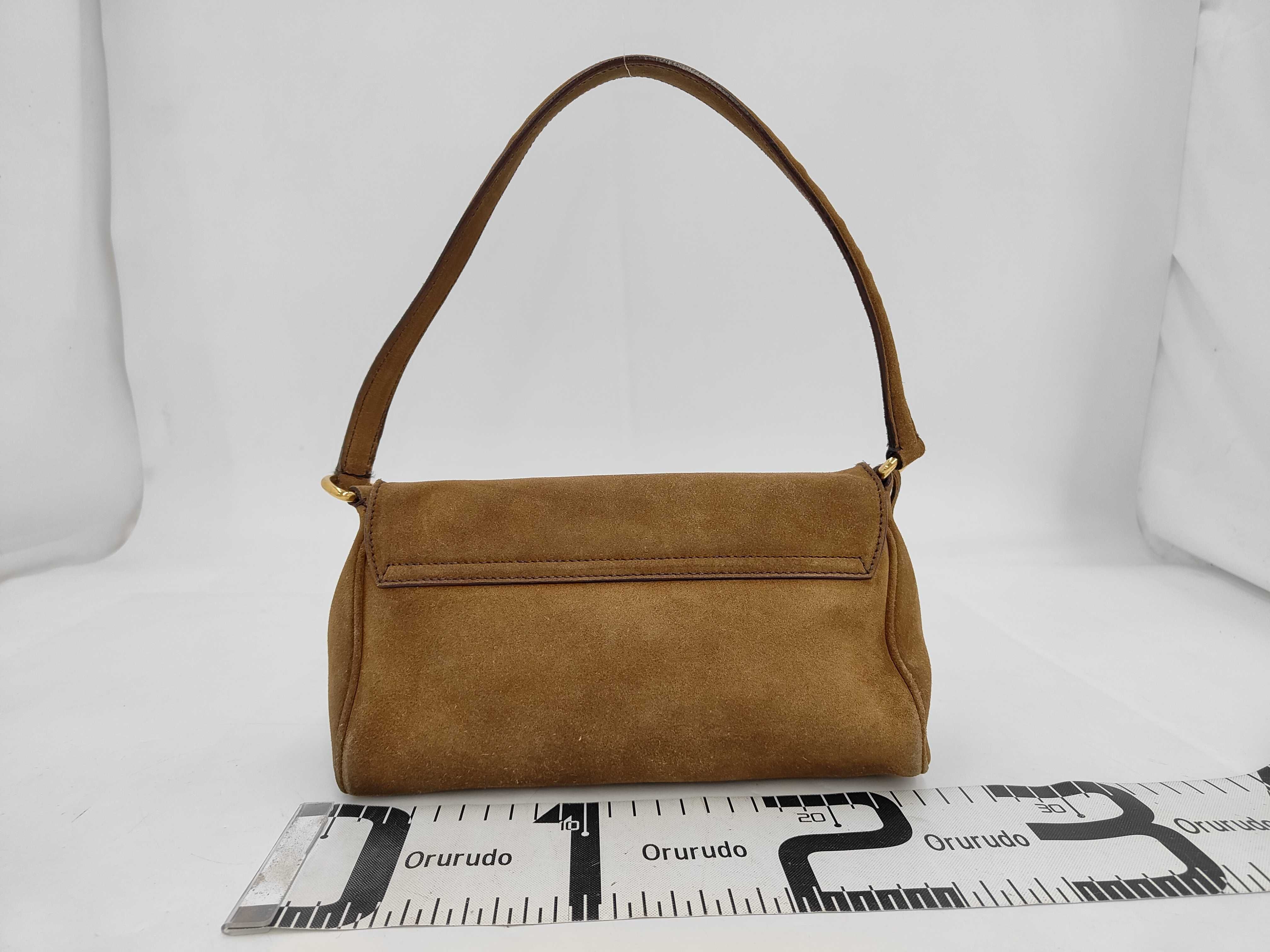 One-Shoulder Suede Brown GP Handbag — view 2