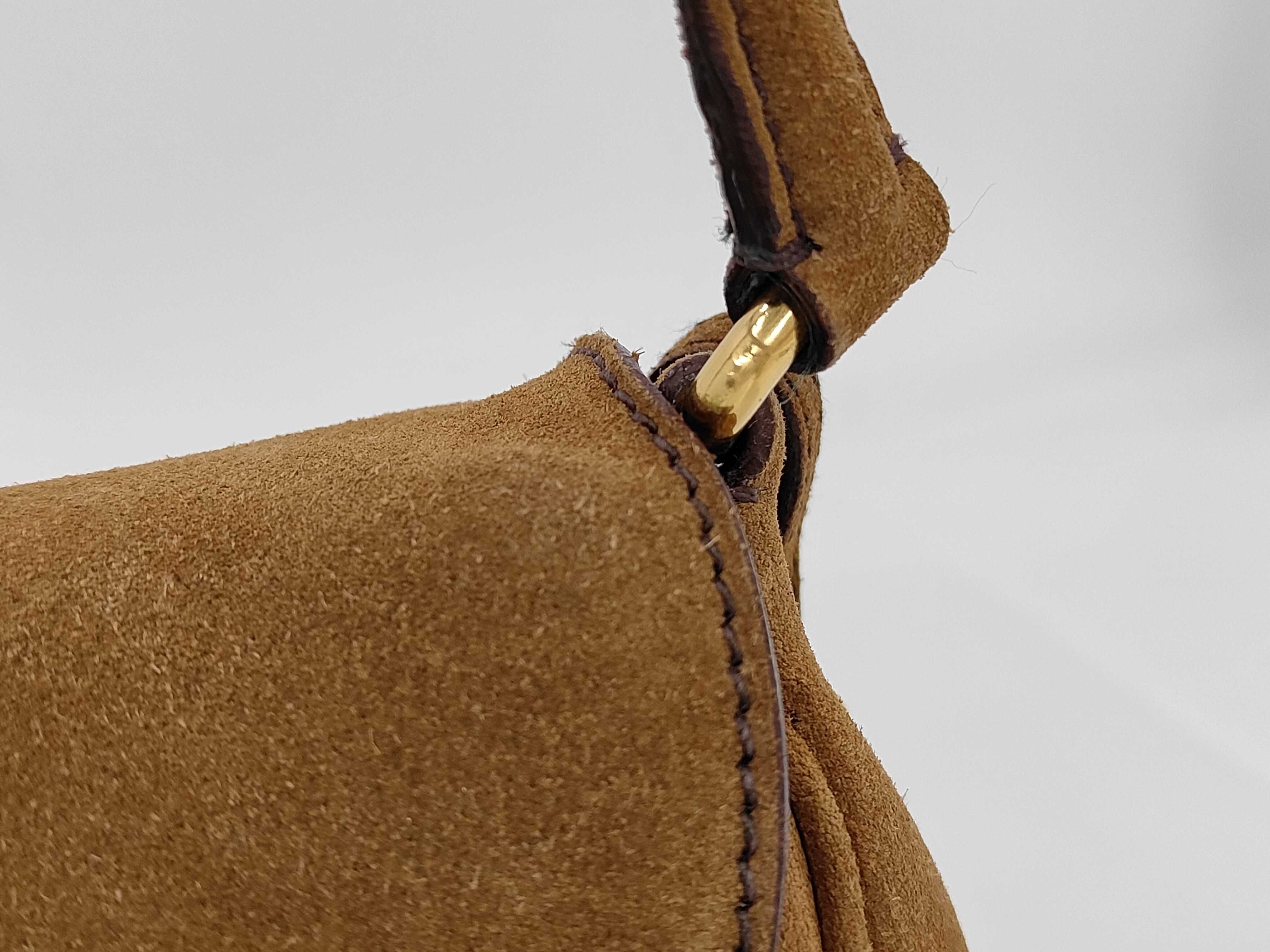 One-Shoulder Suede Brown GP Handbag — view 3