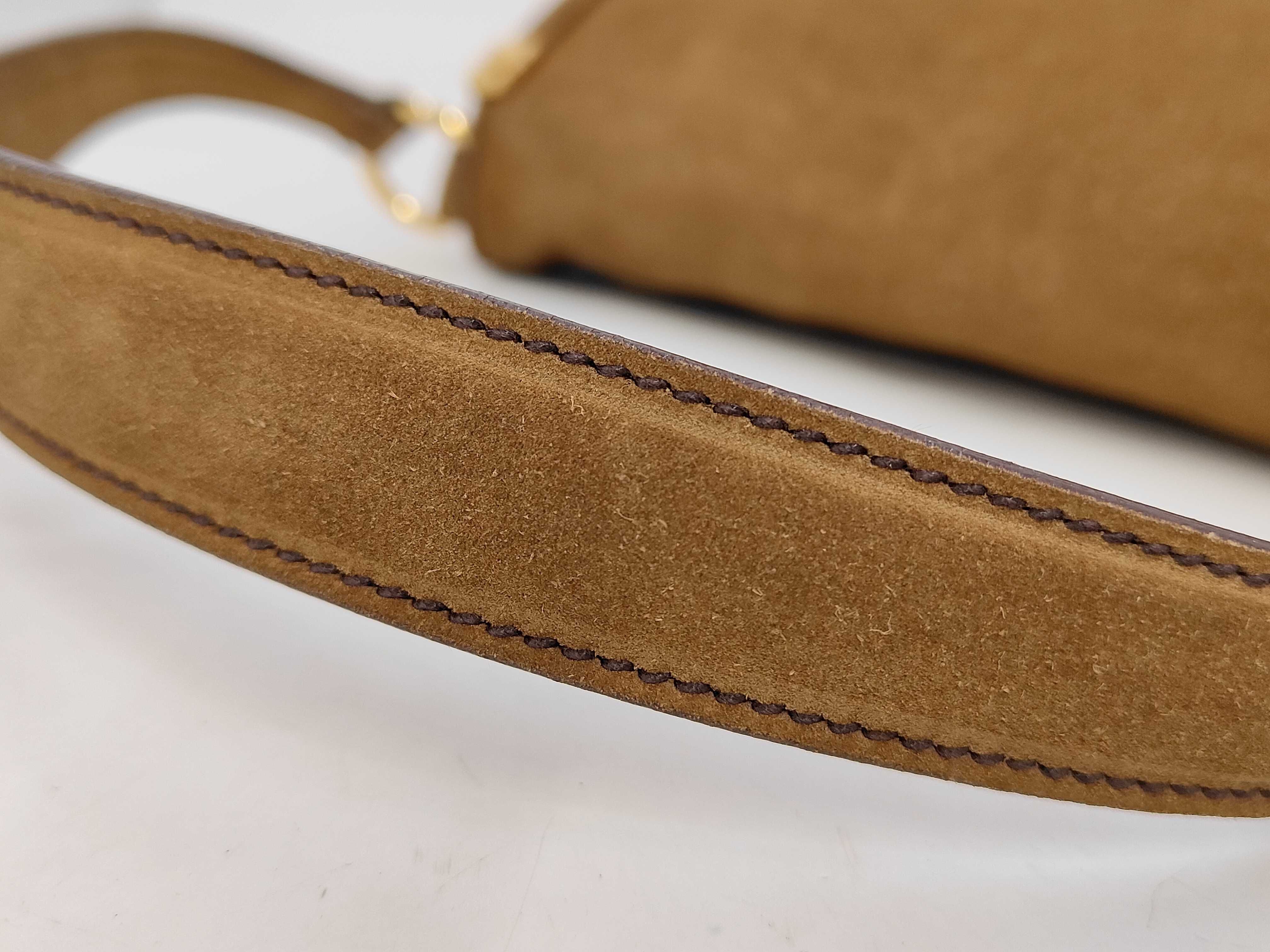 One-Shoulder Suede Brown GP Handbag — view 5