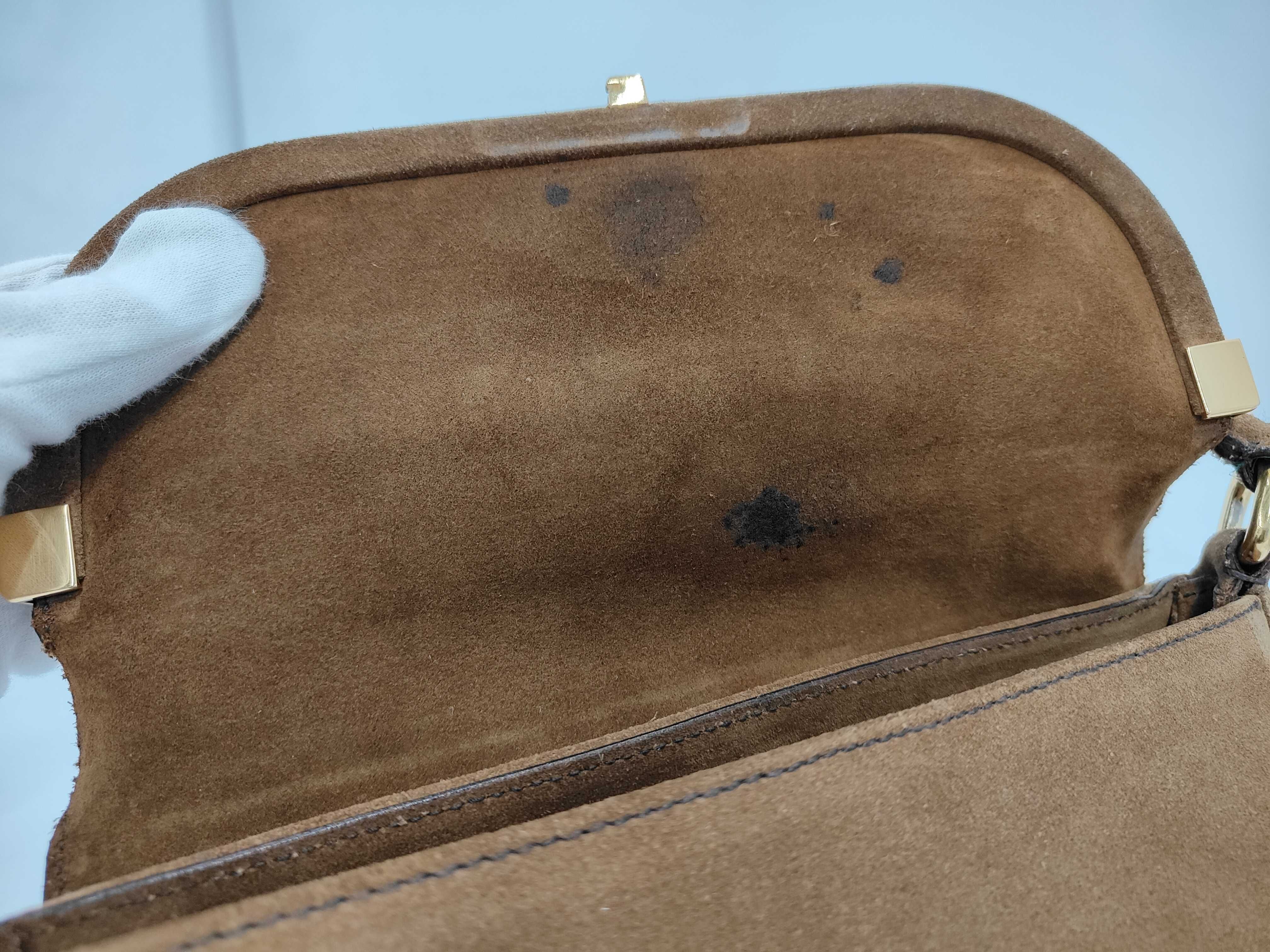One-Shoulder Suede Brown GP Handbag — view 9