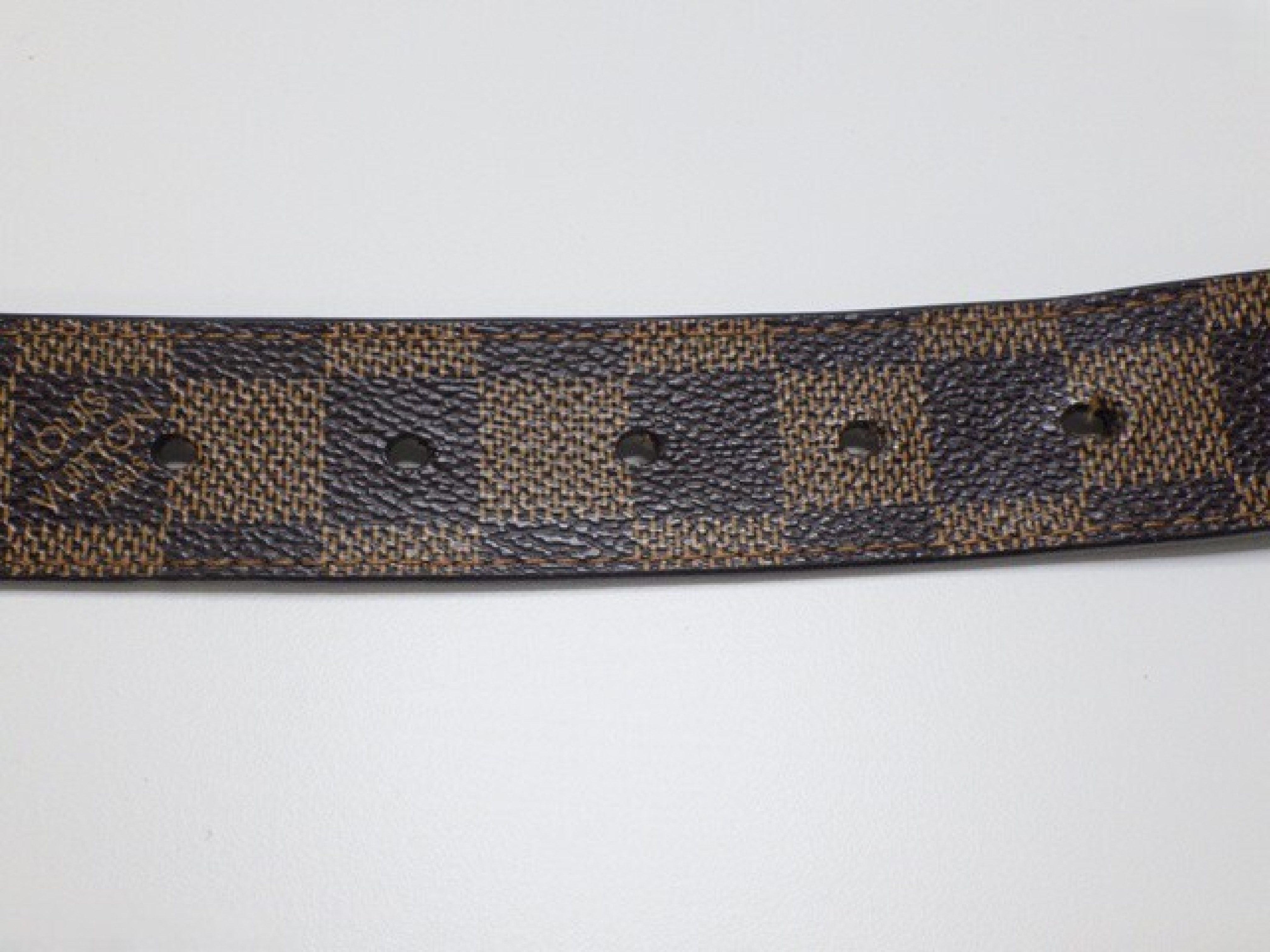Damier Carrée Silver Belt, Size 85 — view 3