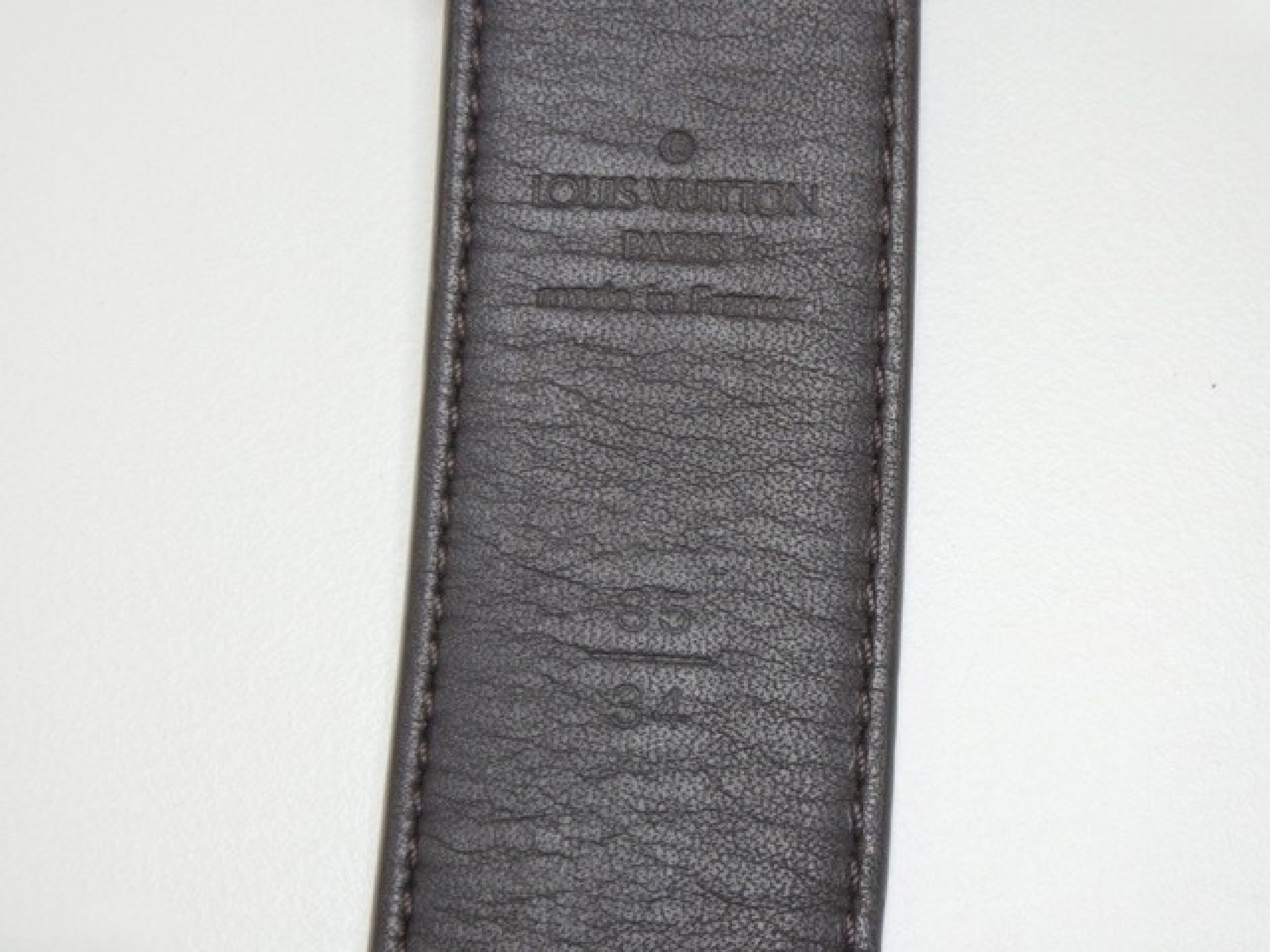 Damier Carrée Silver Belt, Size 85 — view 4