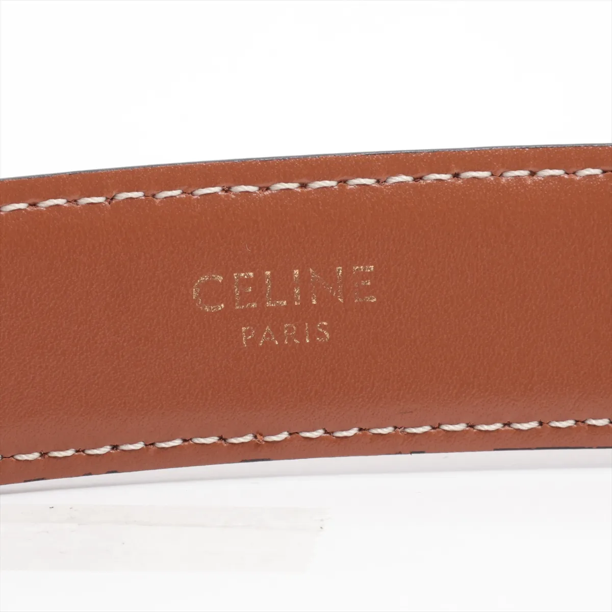 Triomphe Belt 85 Leather Brown — view 5