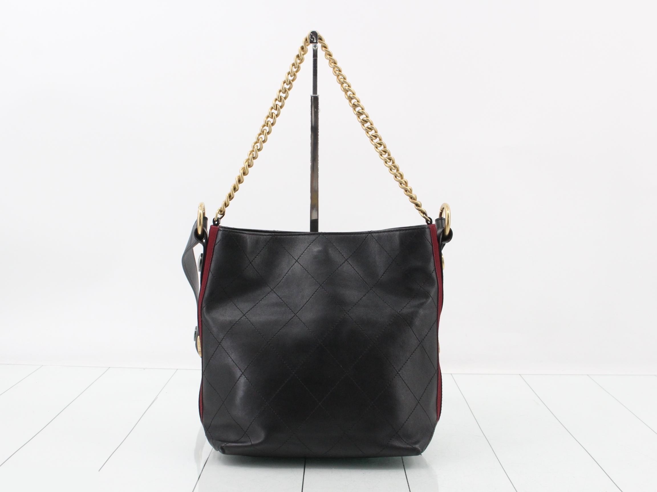 Leather Turnlock 2-Way Handbag — view 2