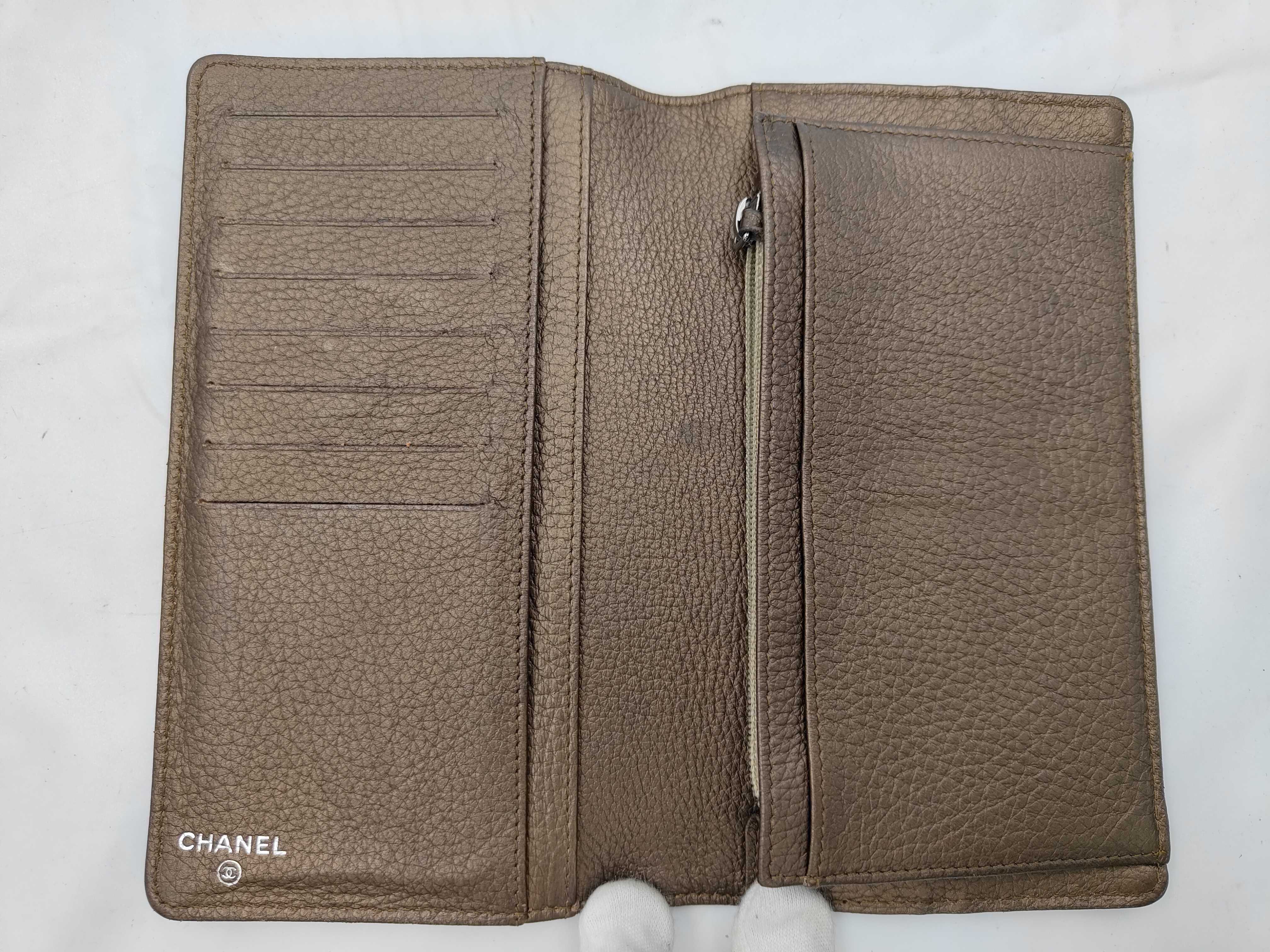 Long Wallet Leather Silver Hardware Bronze 10819042 Wallet — view 4