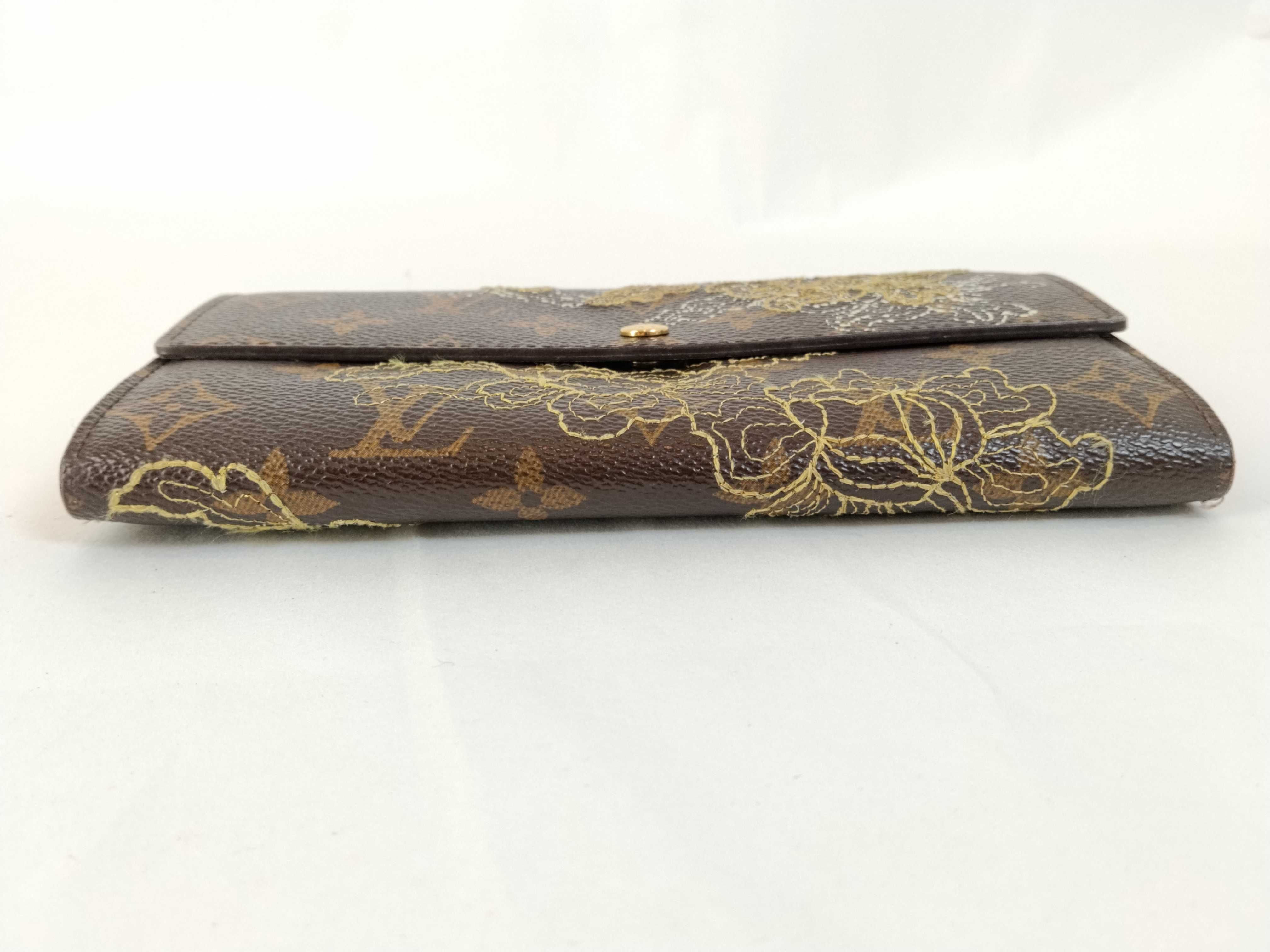 Monogram LV Long Wallet Monogram Dentelle Wallet — view 4