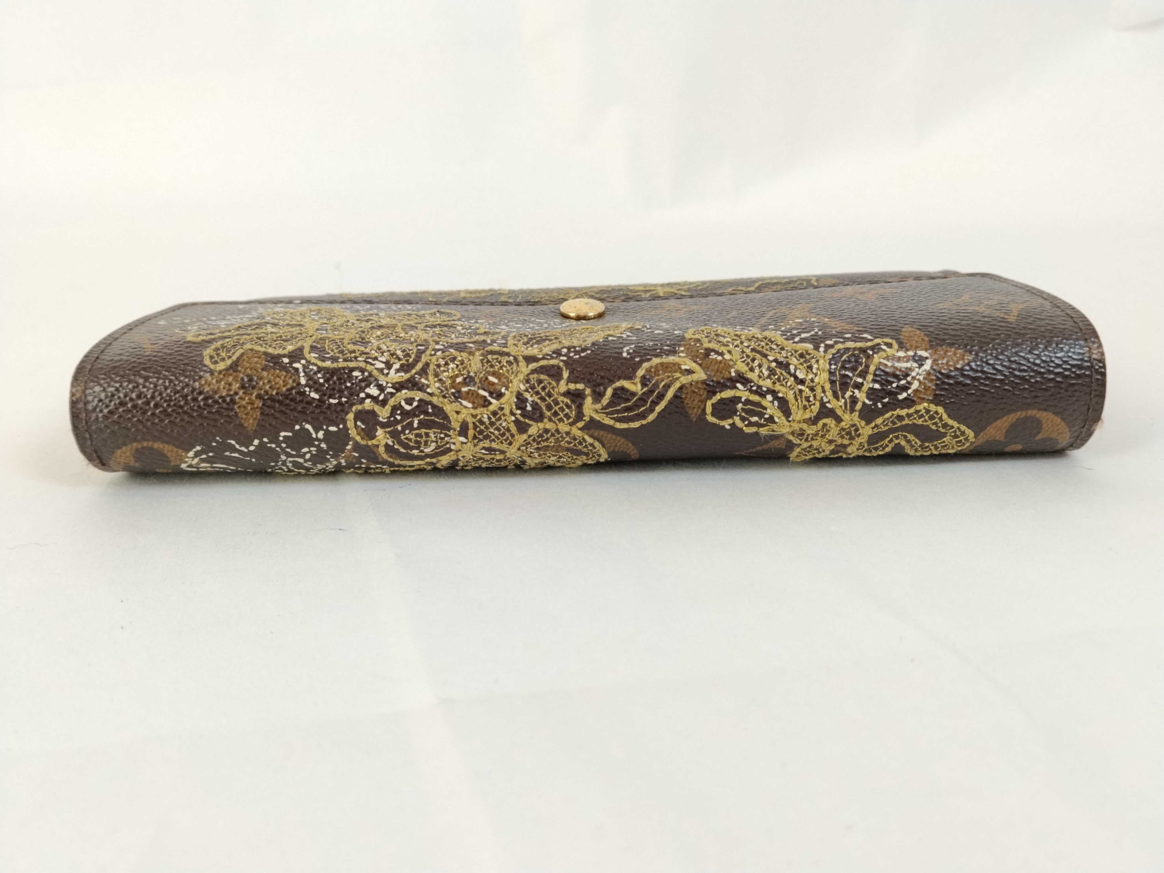 Monogram LV Long Wallet Monogram Dentelle Wallet — view 6
