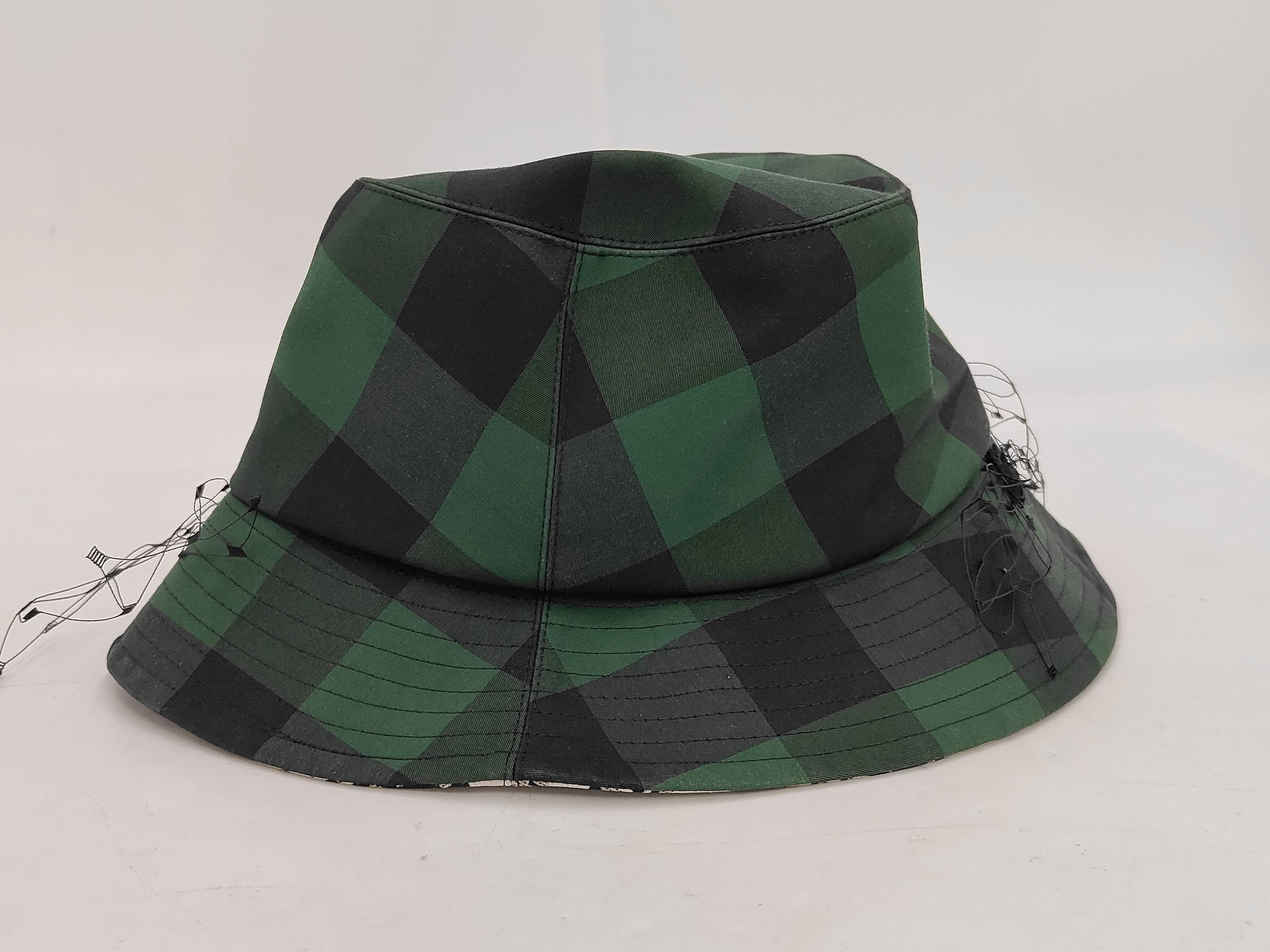 TEDDY-D Bob Hat, Check and Oblique Pattern, Hat with Veil, Green, Other Accessories — view 5