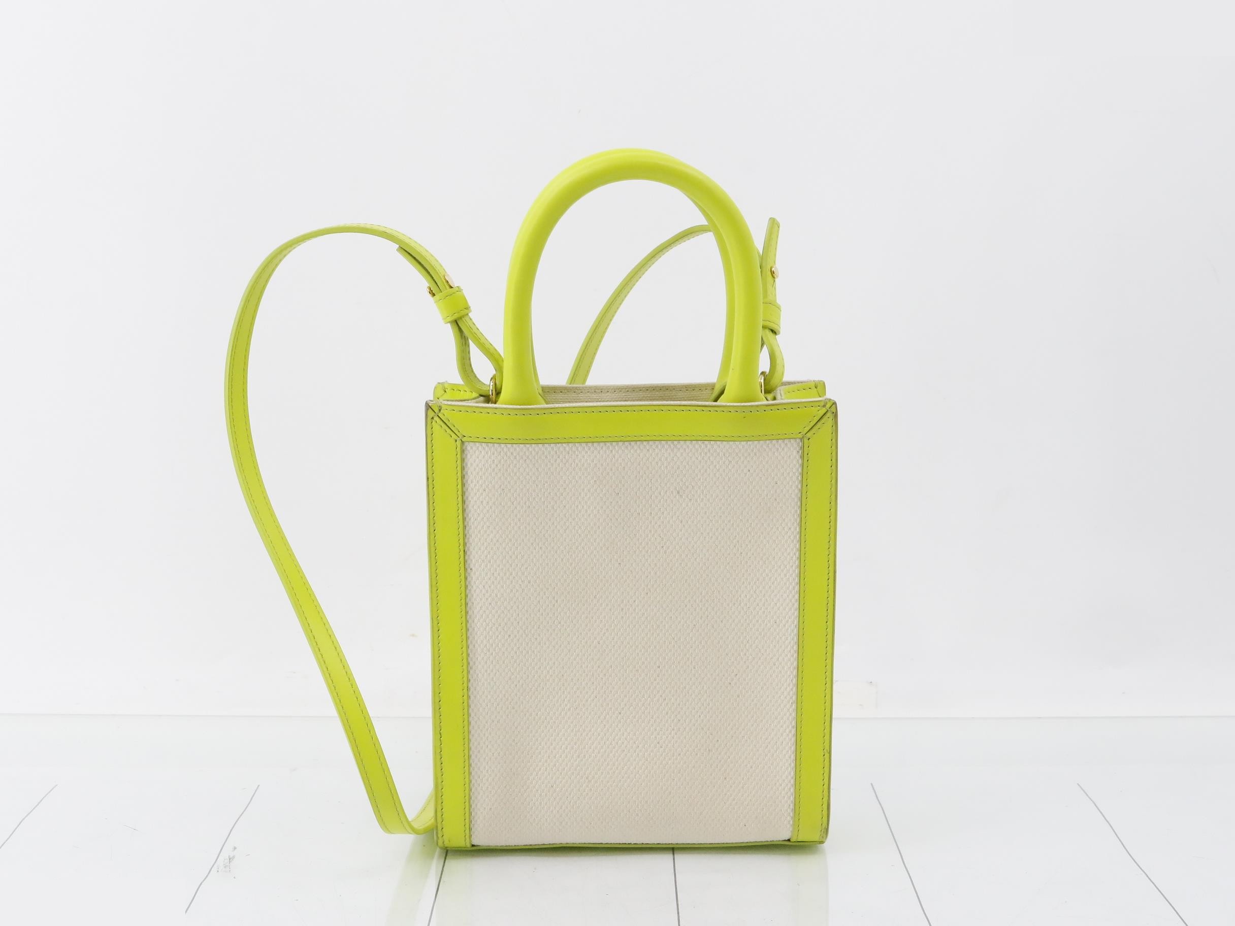 Mini Vertical Hippo Canvas/Leather 2WAY Shoulder/Handbag — view 2