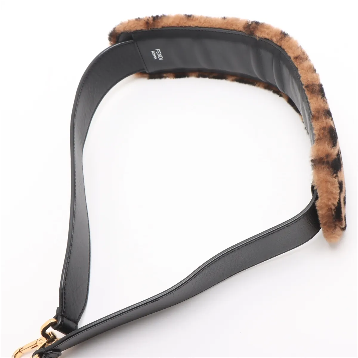 Zucca Mamma Bucket Fur and Leather Shoulder Bag, Brown, 8BR600 (Strap not included) — view 5