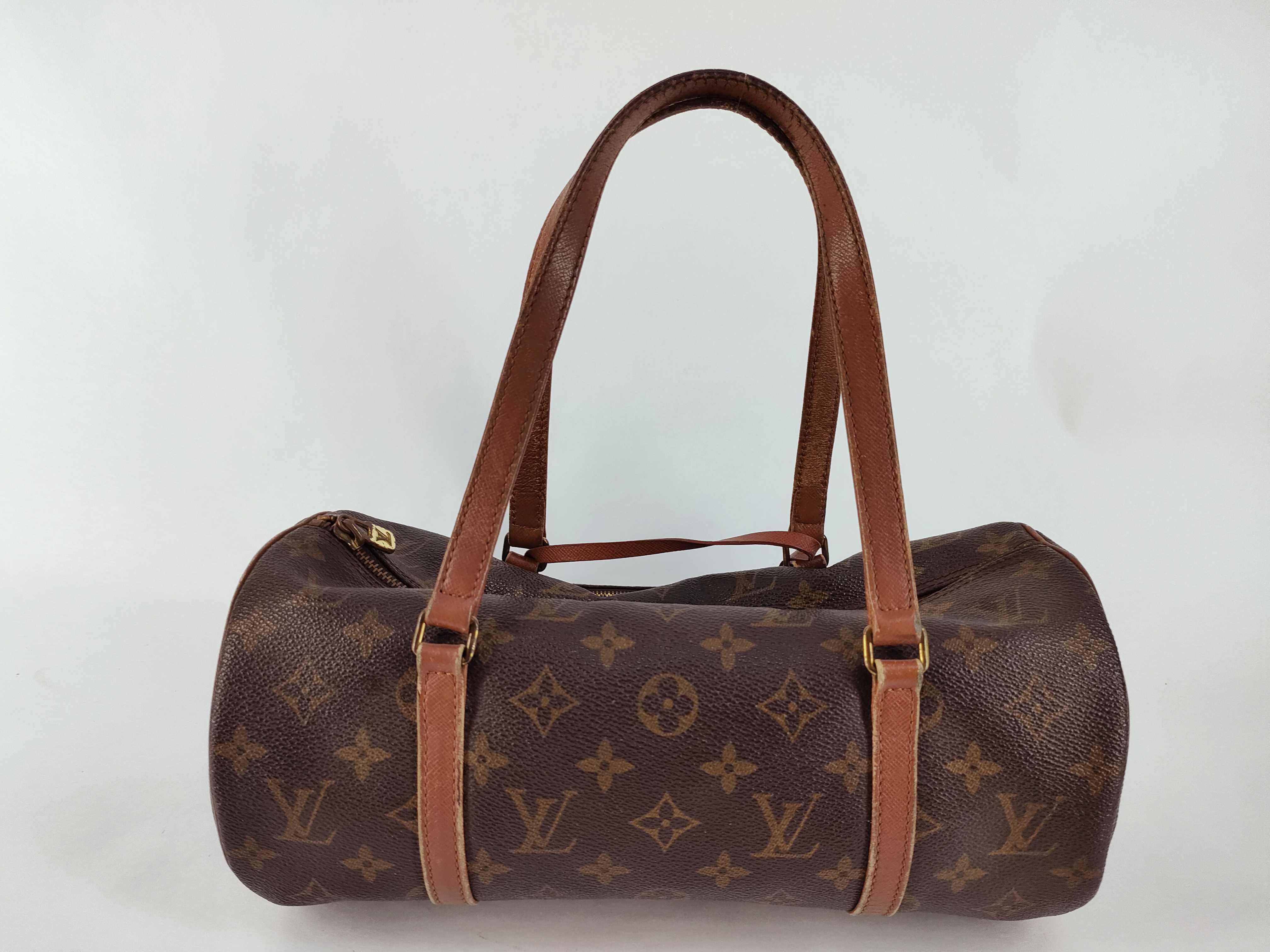 Monogram LV Papillon Handbag with Pouch