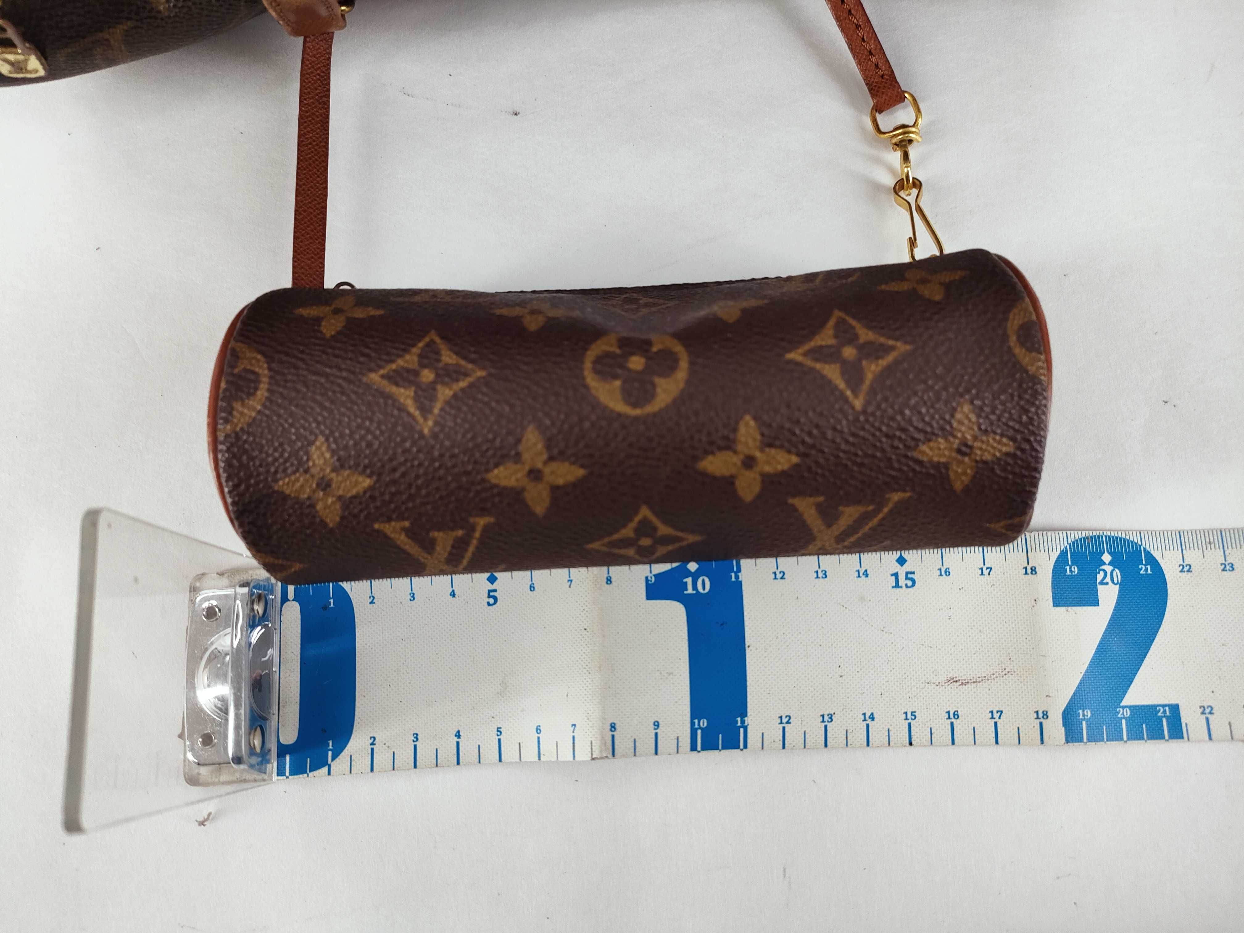 Monogram LV Papillon Handbag with Pouch — view 12