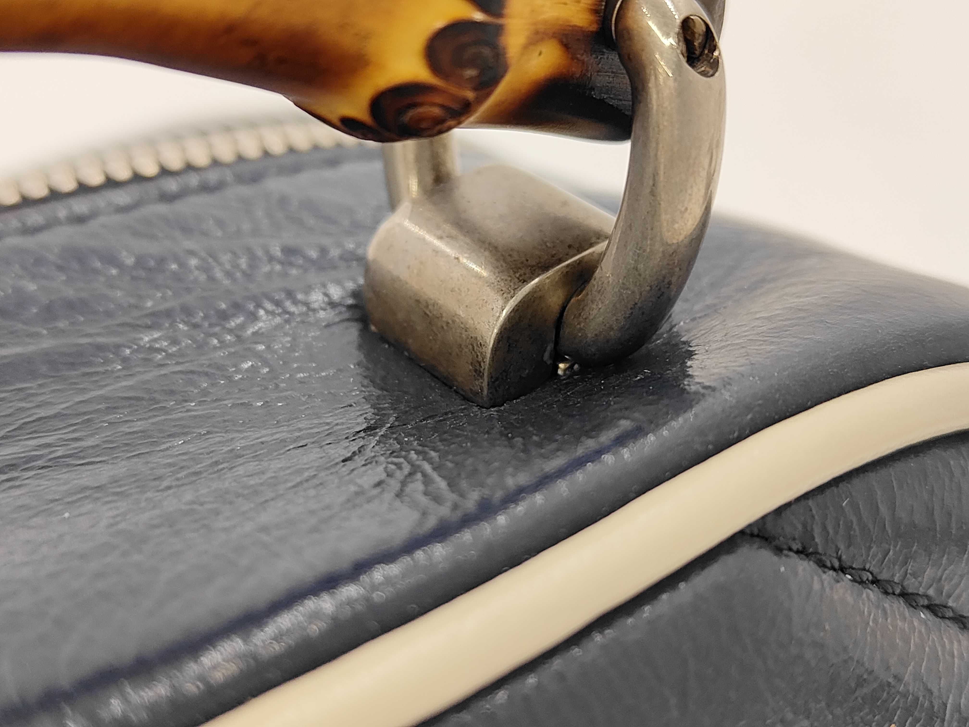 Bamboo Gucci GG Marmont Top Handbag — view 3