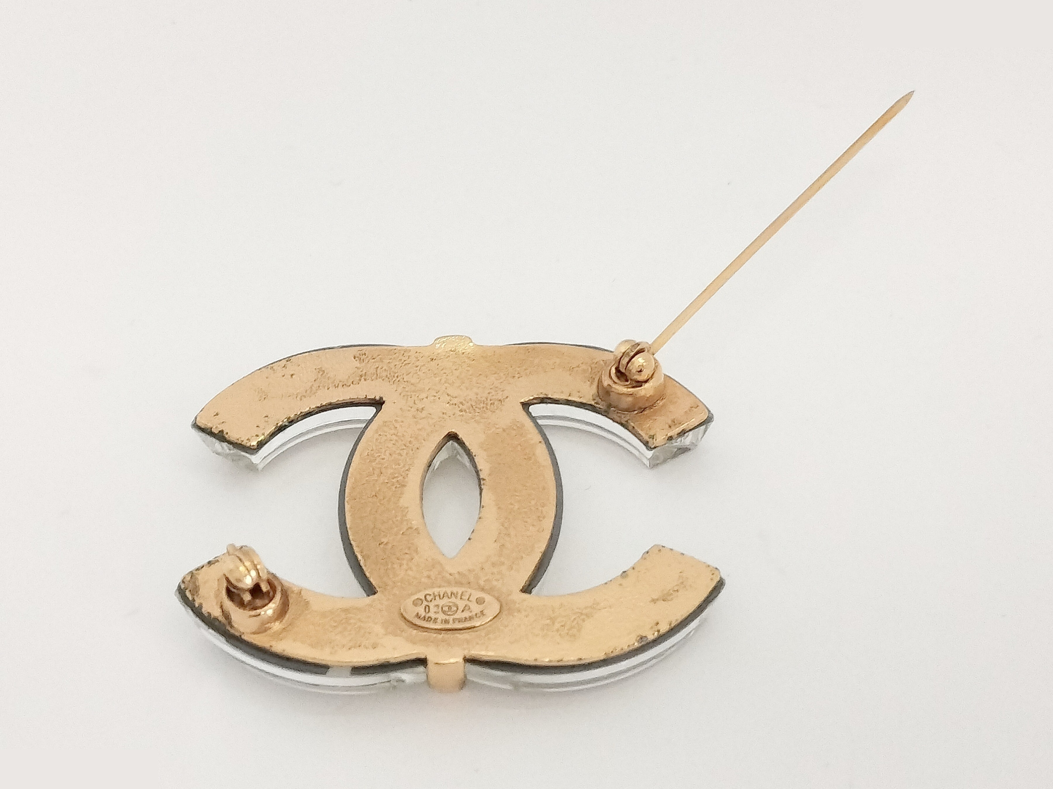 Coco Clear Gold Brooch — view 3
