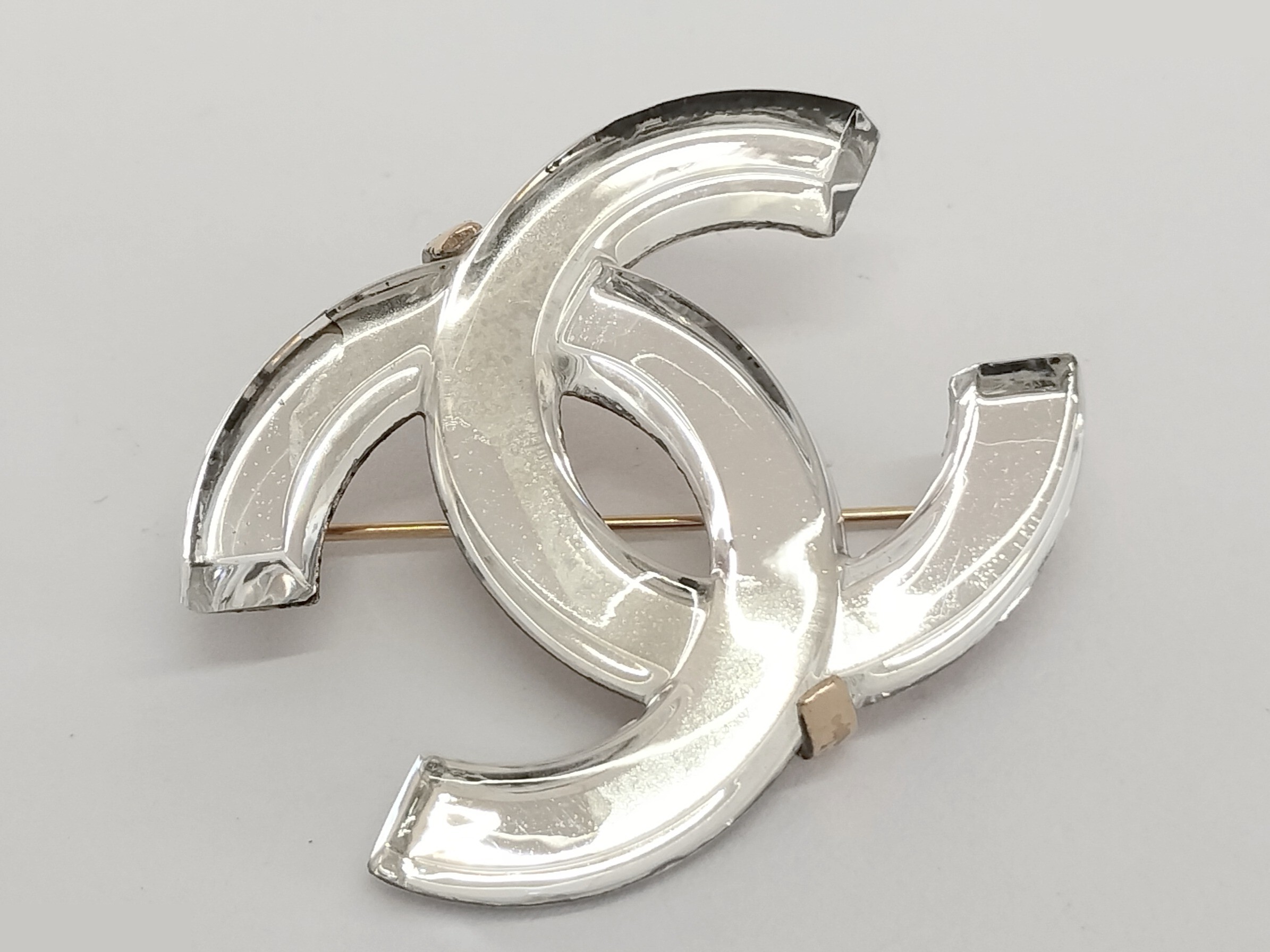 Coco Clear Gold Brooch — view 5