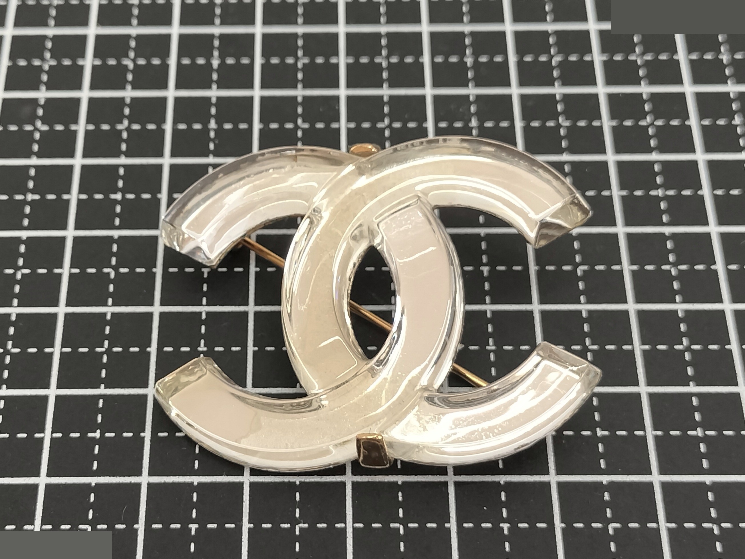 Coco Clear Gold Brooch — view 6