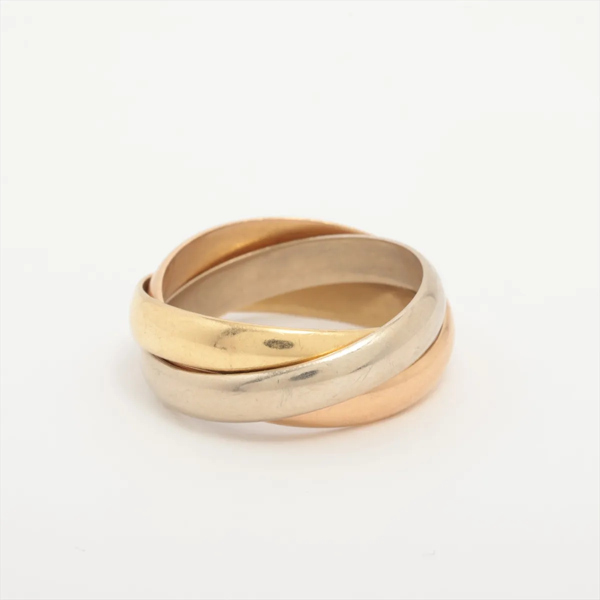 Trinity Ring 750 (Yellow Gold x Pink Gold x White Gold) 7.7g Size 52 — view 2