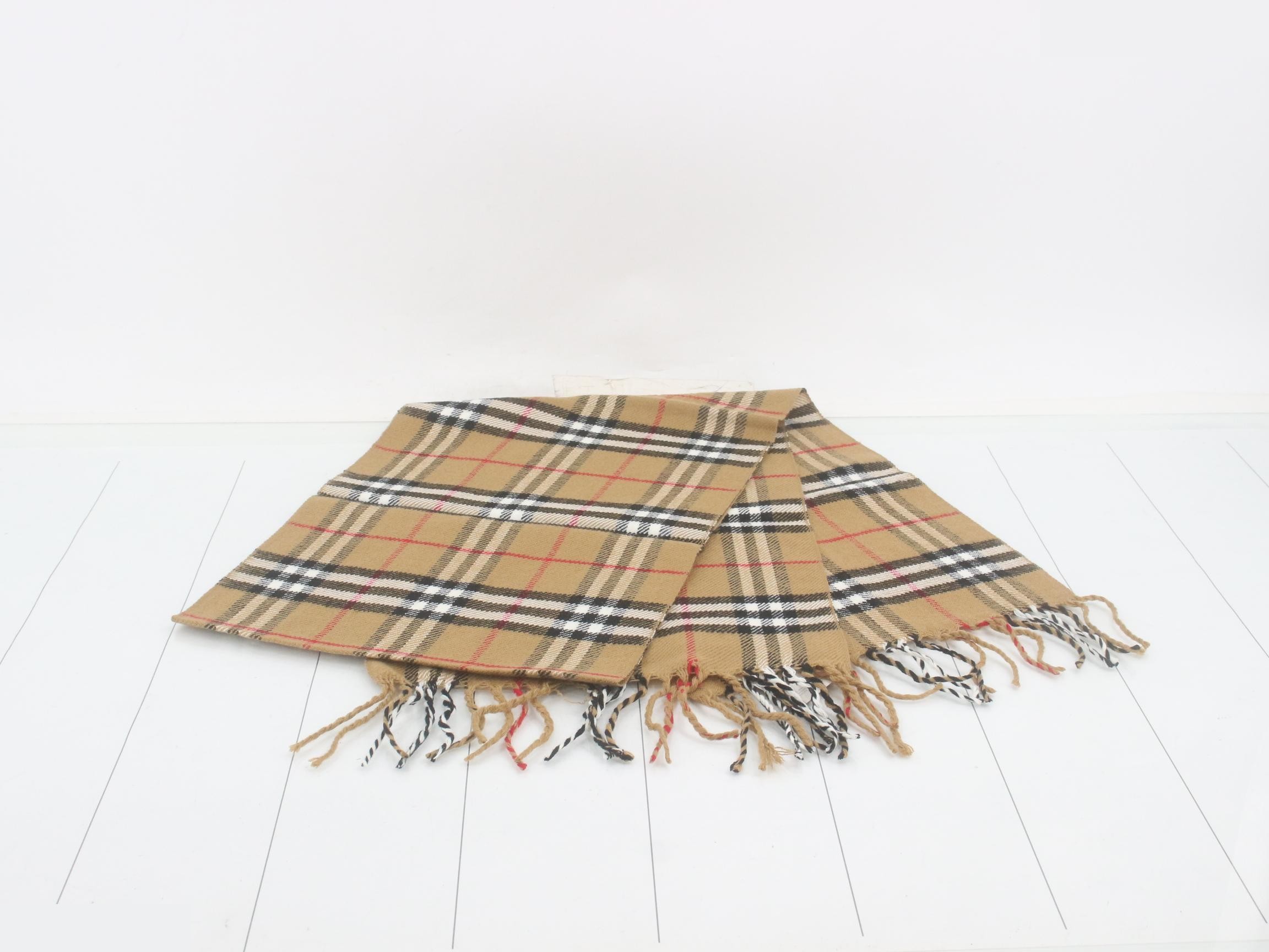 New with tags, Burberry Nova Check scarf, beige. — view 3