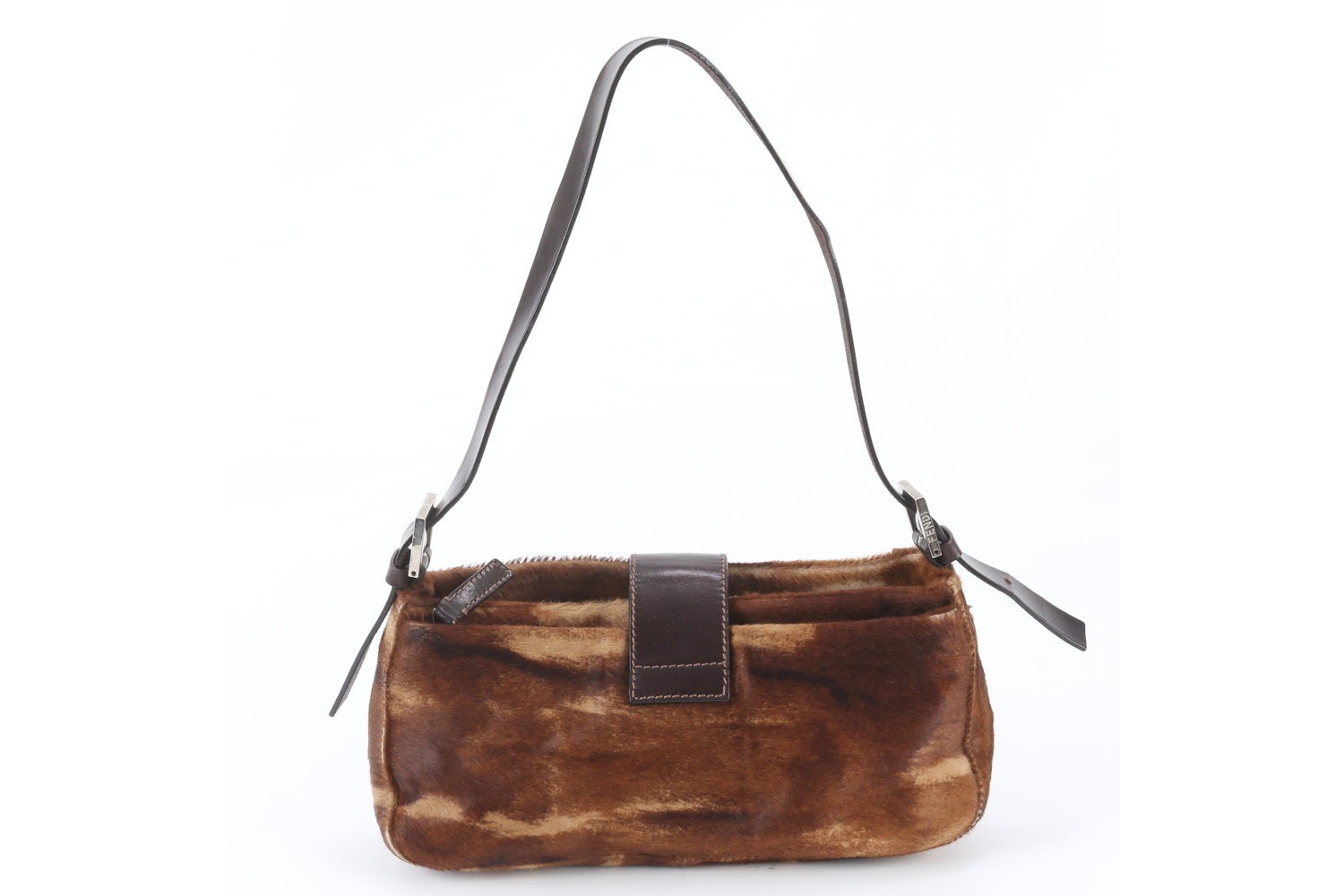 Mamma Baguette Bucket Calf Hair Leather Shoulder Bag — view 3