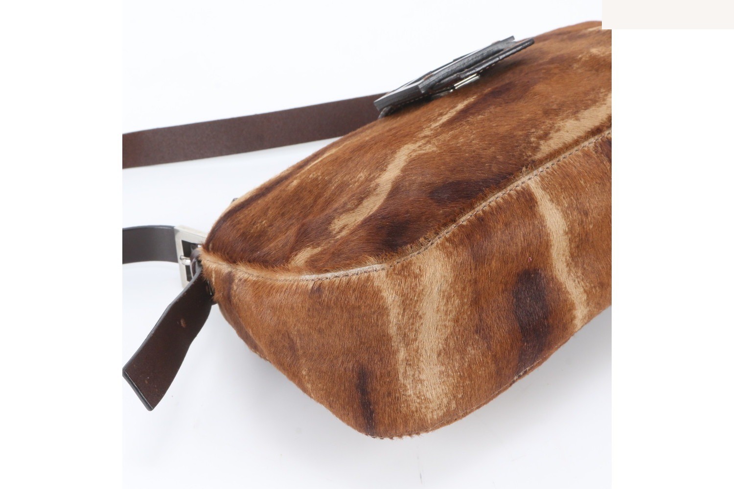 Mamma Baguette Bucket Calf Hair Leather Shoulder Bag — view 5