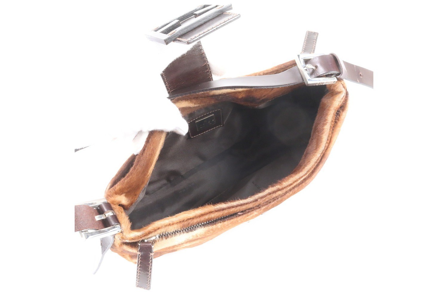 Mamma Baguette Bucket Calf Hair Leather Shoulder Bag — view 7