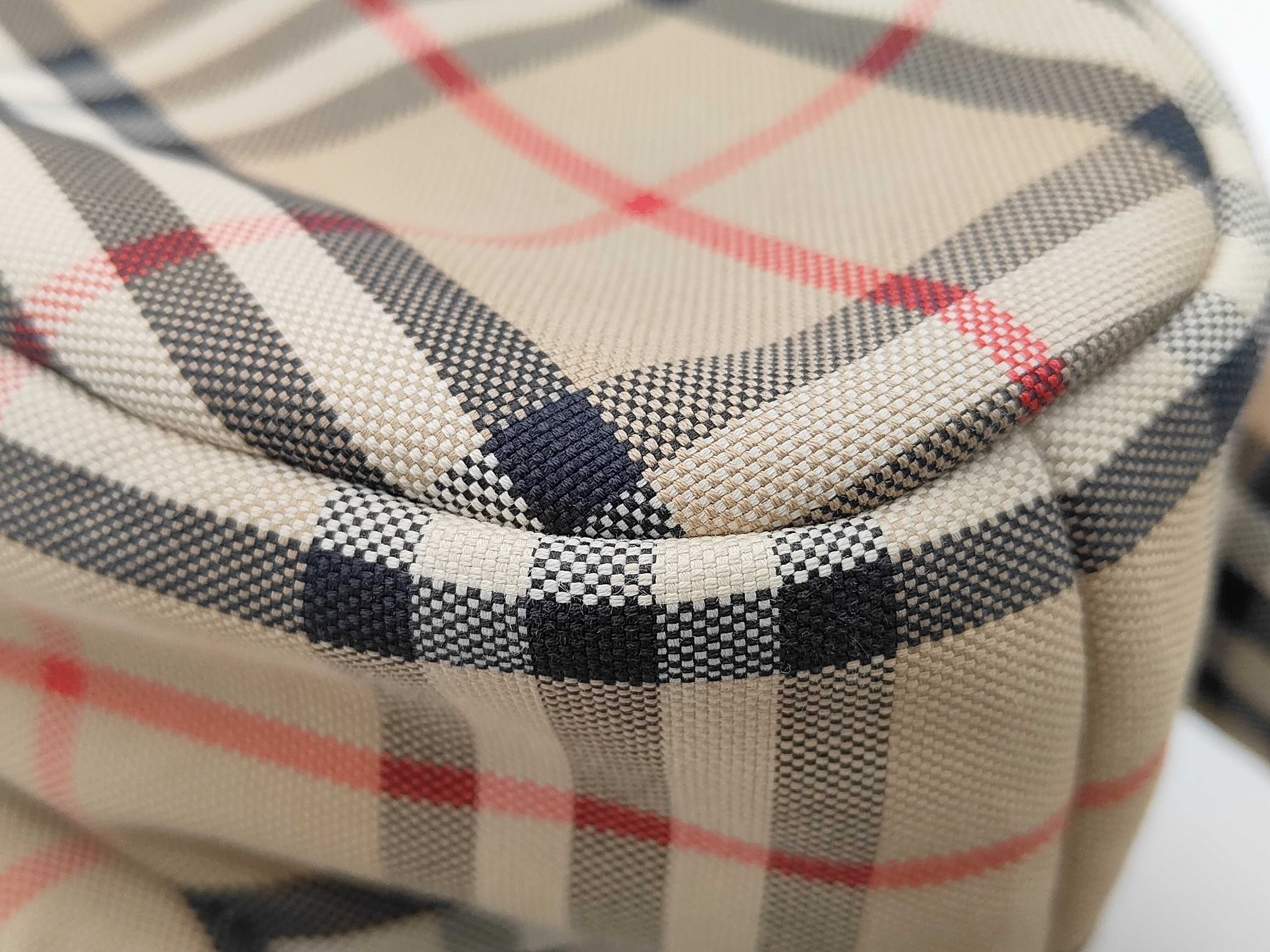 Canvas Backpack, Brown Check Bear Design — view 11