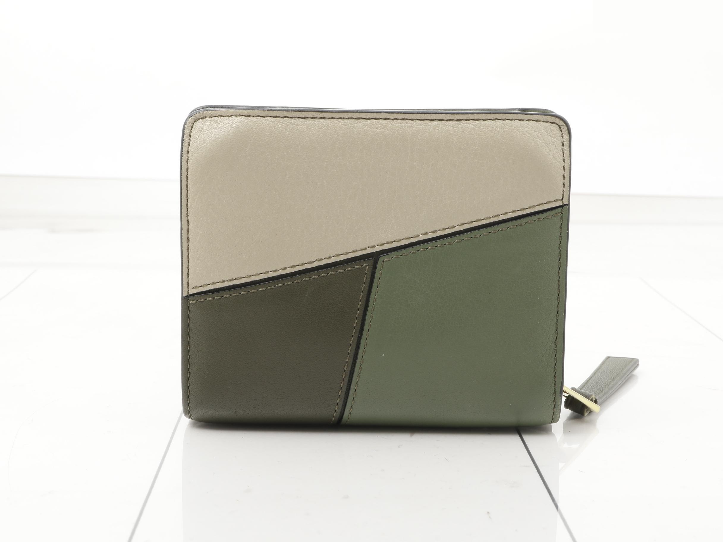Puzzle Bi-fold Wallet, Slim, Calfskin — view 2