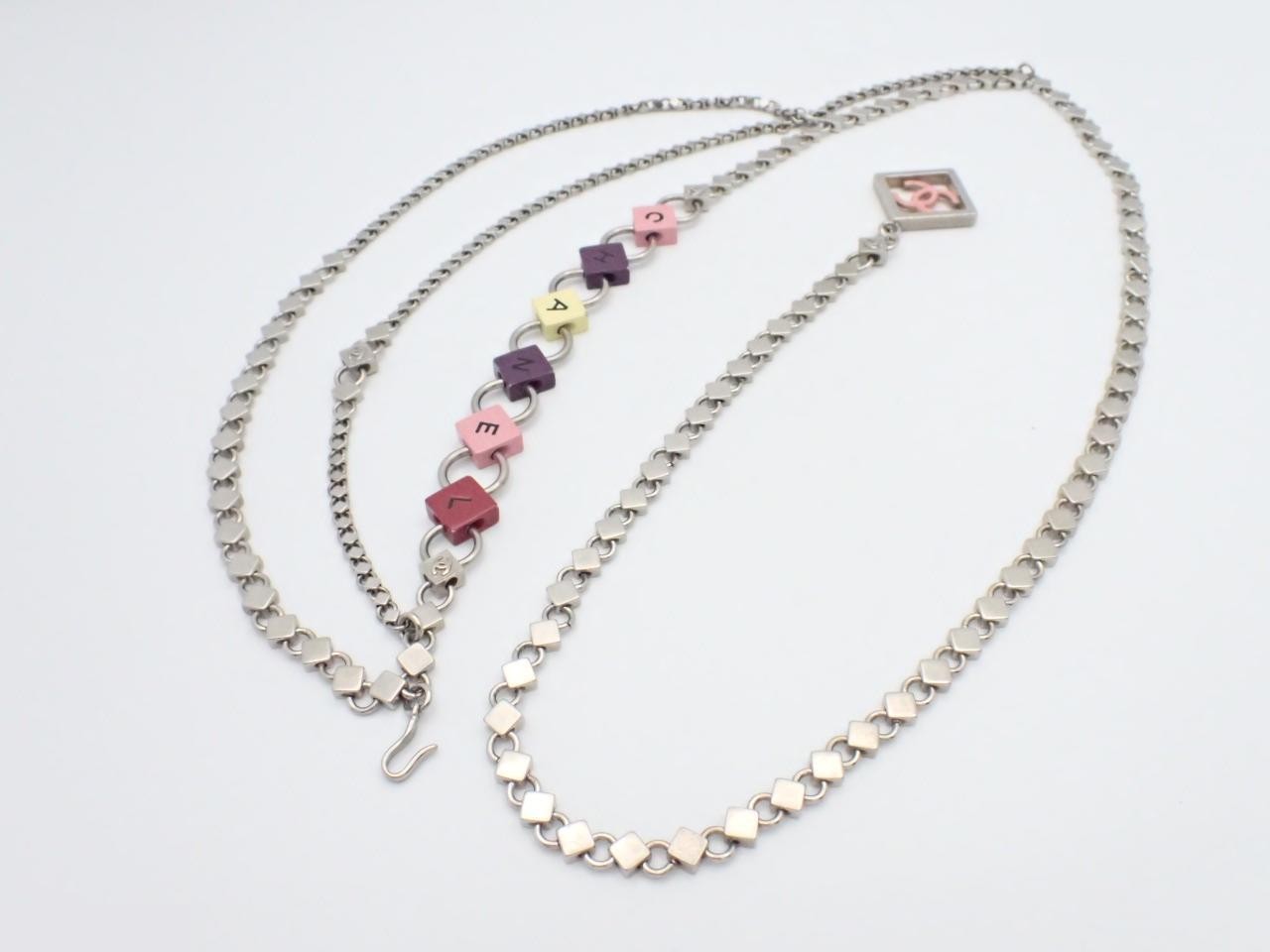 Coco Mark Cube Chain (approx. 93cm) — view 2