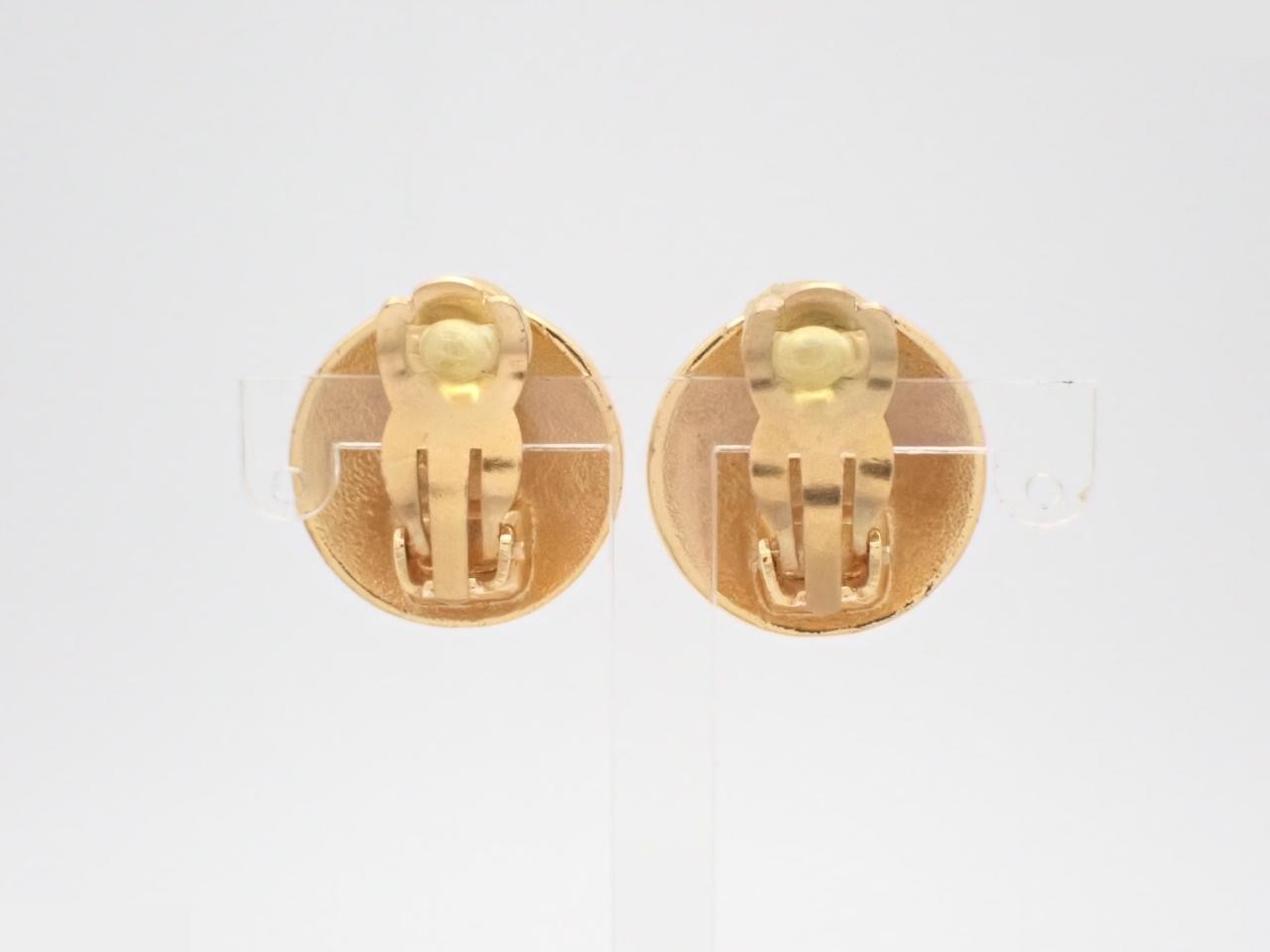 Coco Mark Gold Earrings — view 2