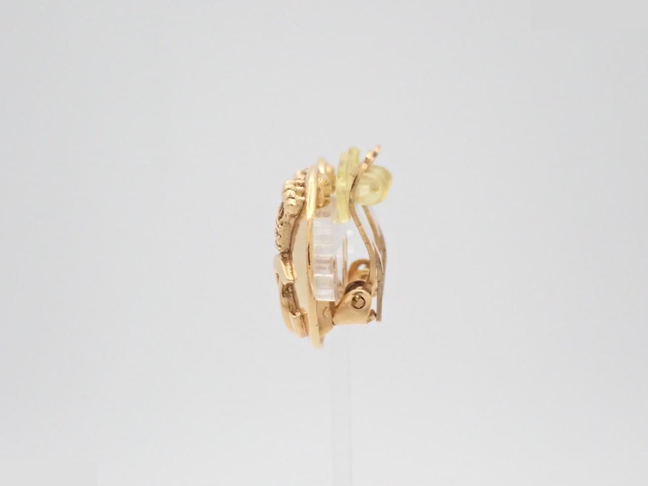 Coco Mark Gold Earrings — view 3