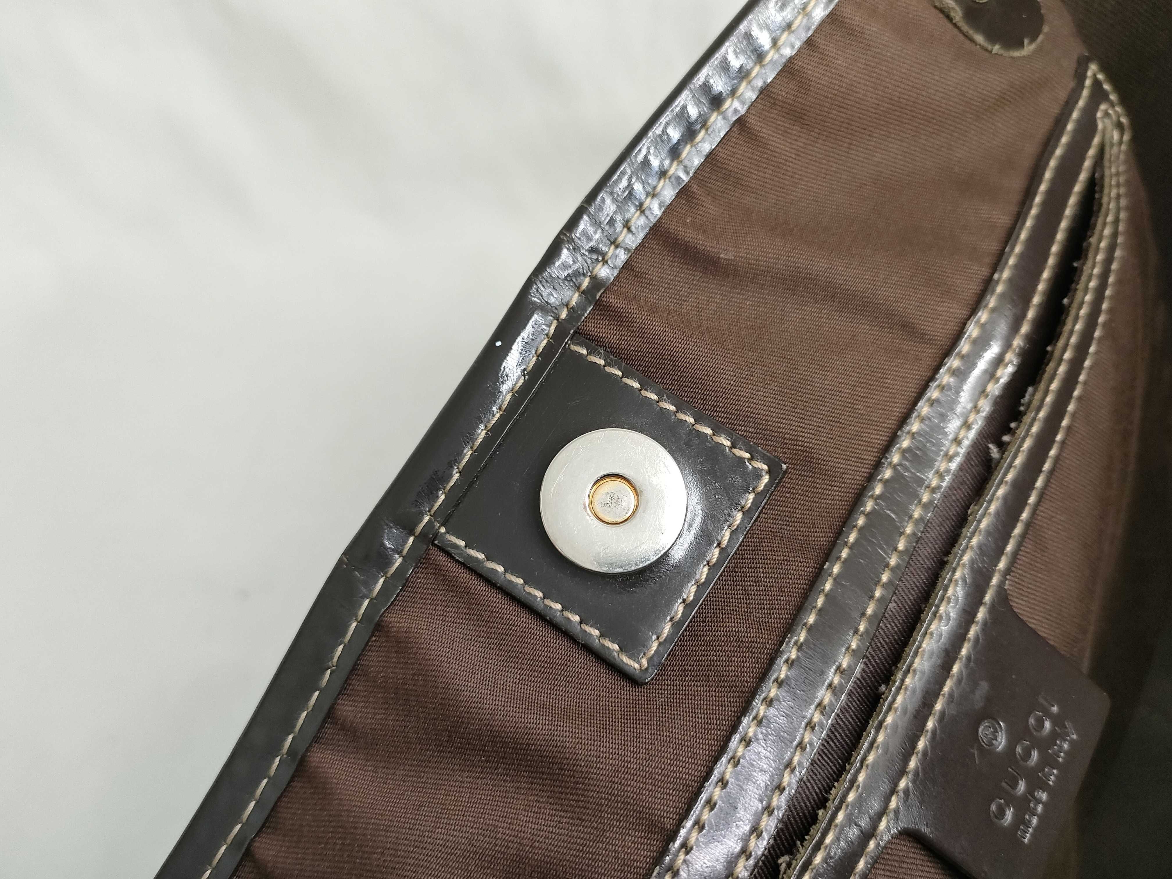 GG Supreme Tote Bag, Dark Brown — view 12