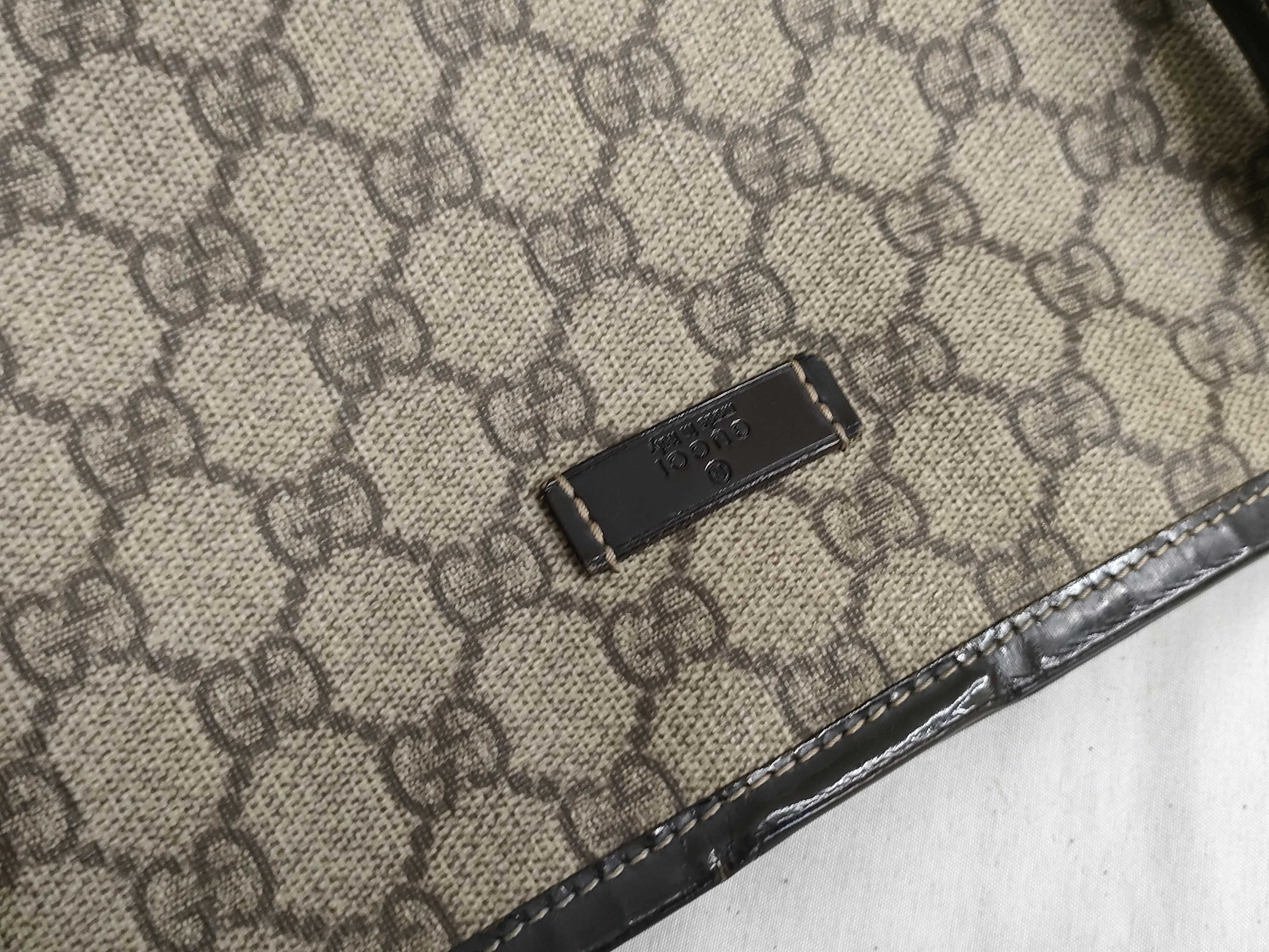 GG Supreme Tote Bag, Dark Brown — view 14