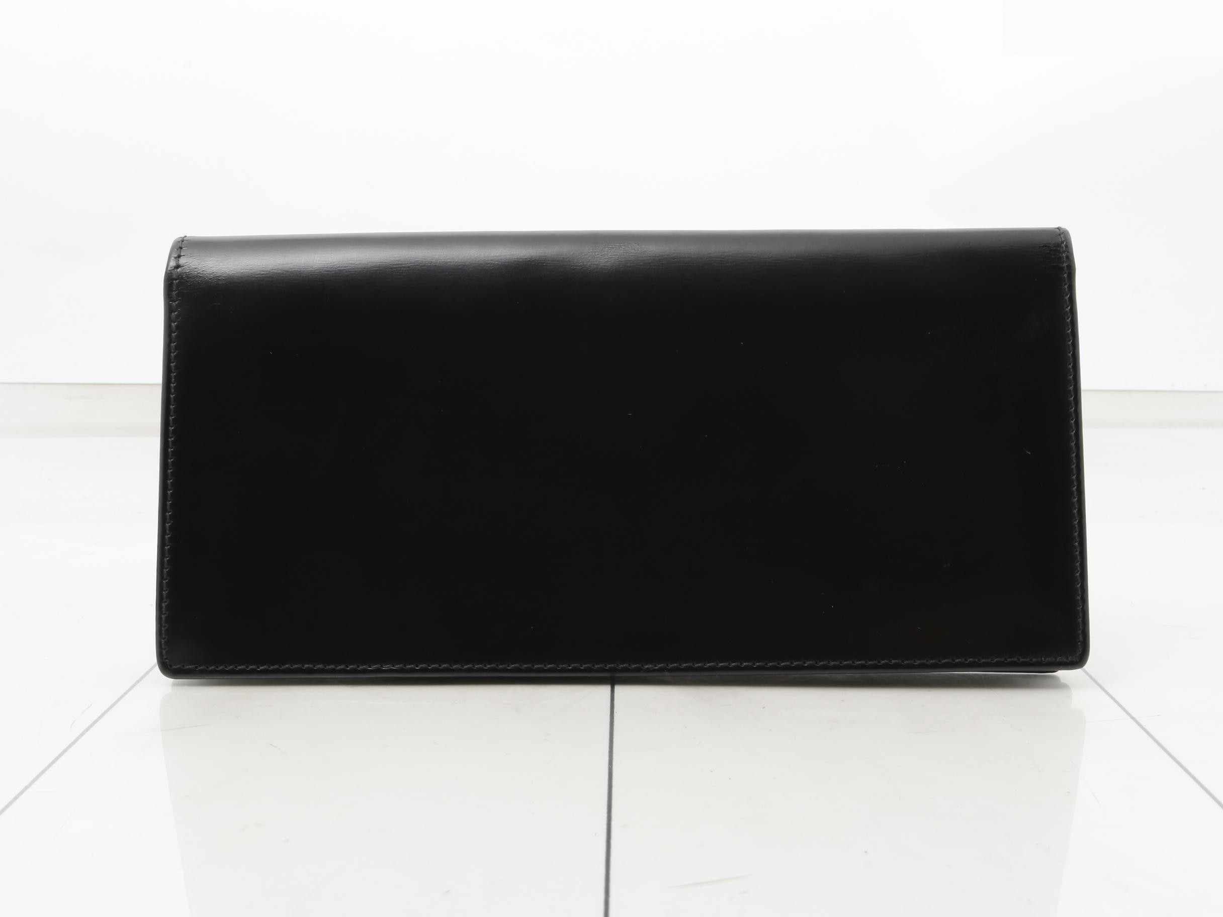 Pasha de Cartier Leather Bi-fold Long Wallet, Black — view 2