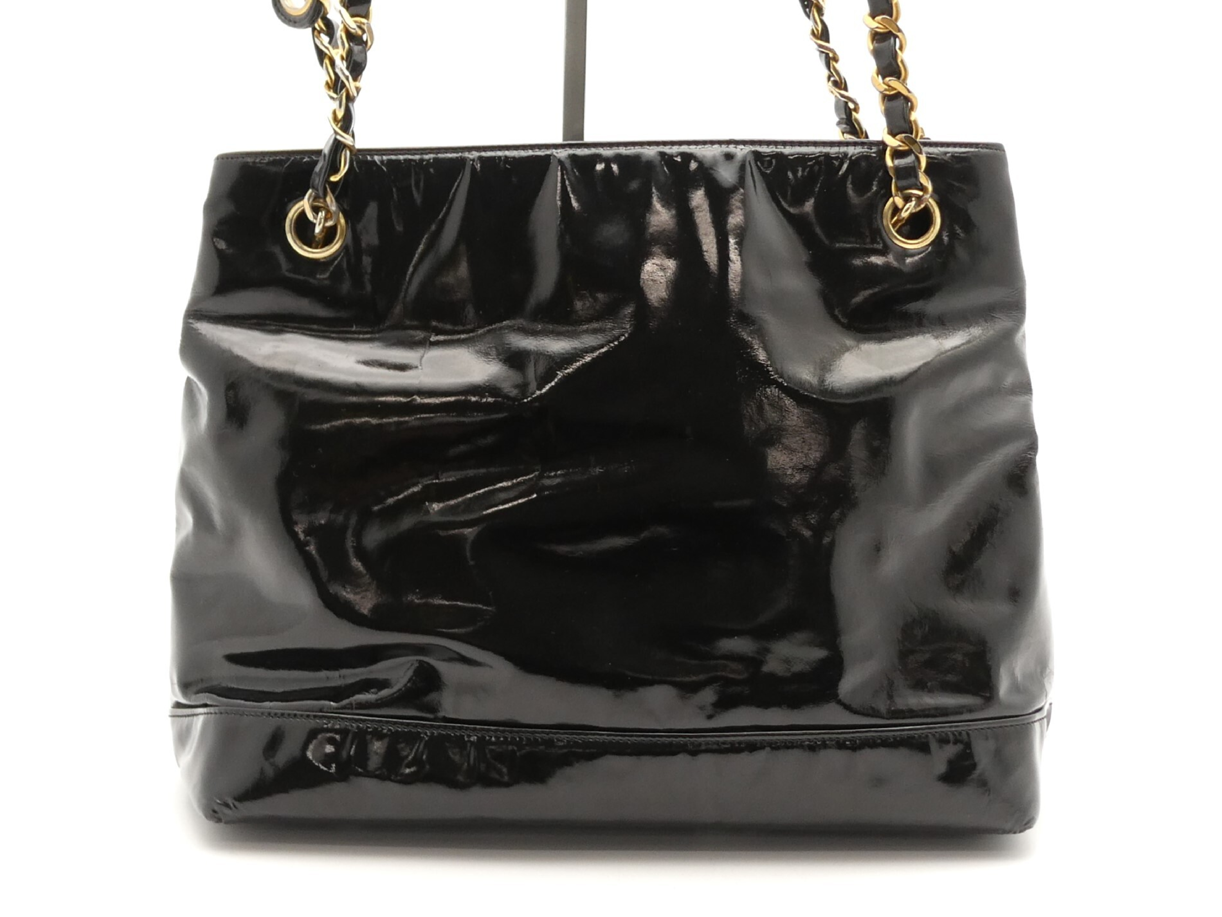 Coco Mark Enamel Chain Shoulder Bag — view 2