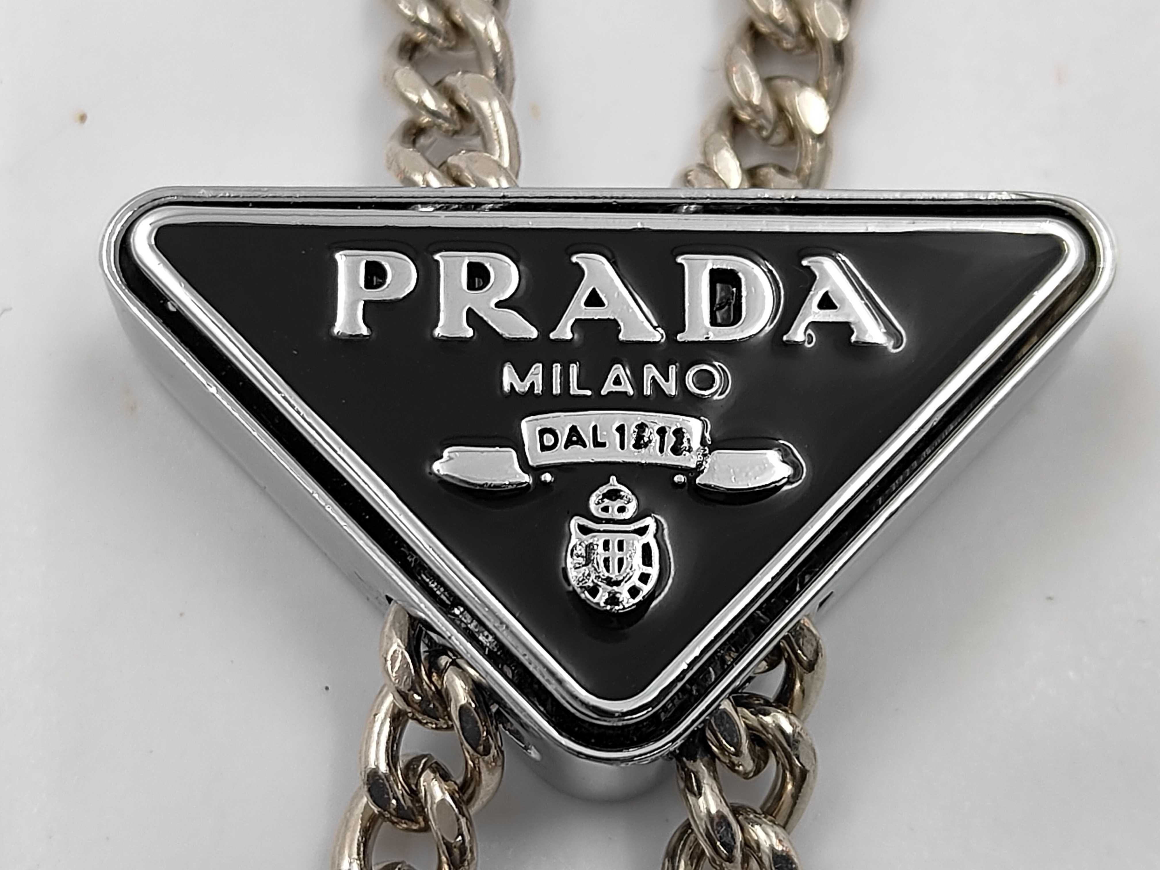 Chain Necklace with Triangle Logo — view 6