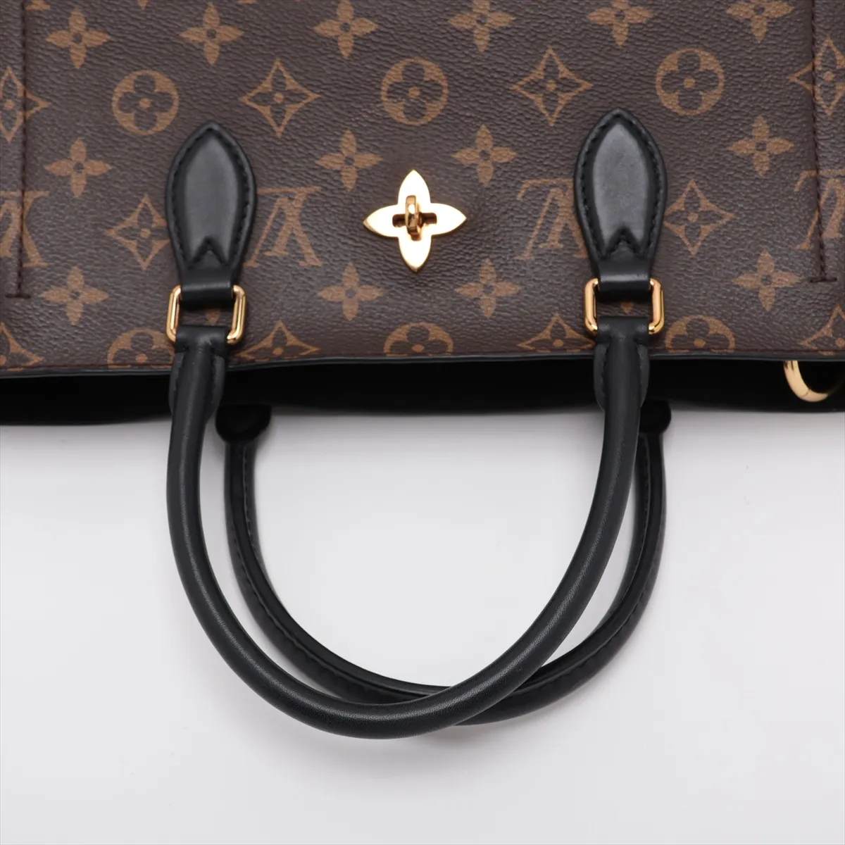 Monogram Flower Zipped Tote MM M44347 SR1138 Brown (RFID detected) — view 5