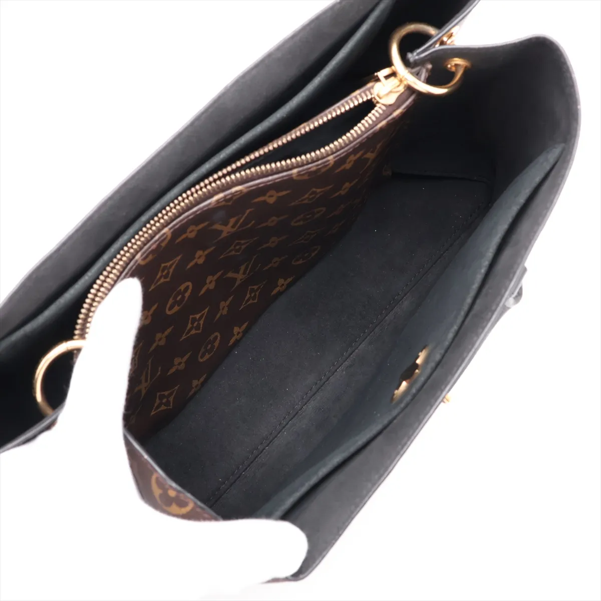 Monogram Flower Zipped Tote MM M44347 SR1138 Brown (RFID detected) — view 8