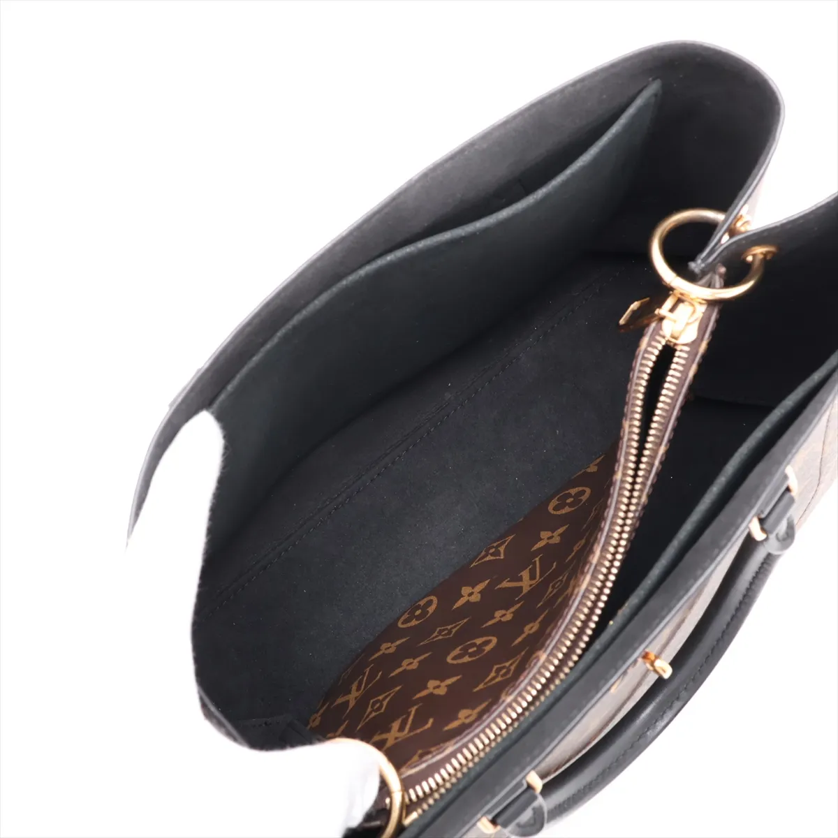 Monogram Flower Zipped Tote MM M44347 SR1138 Brown (RFID detected) — view 9
