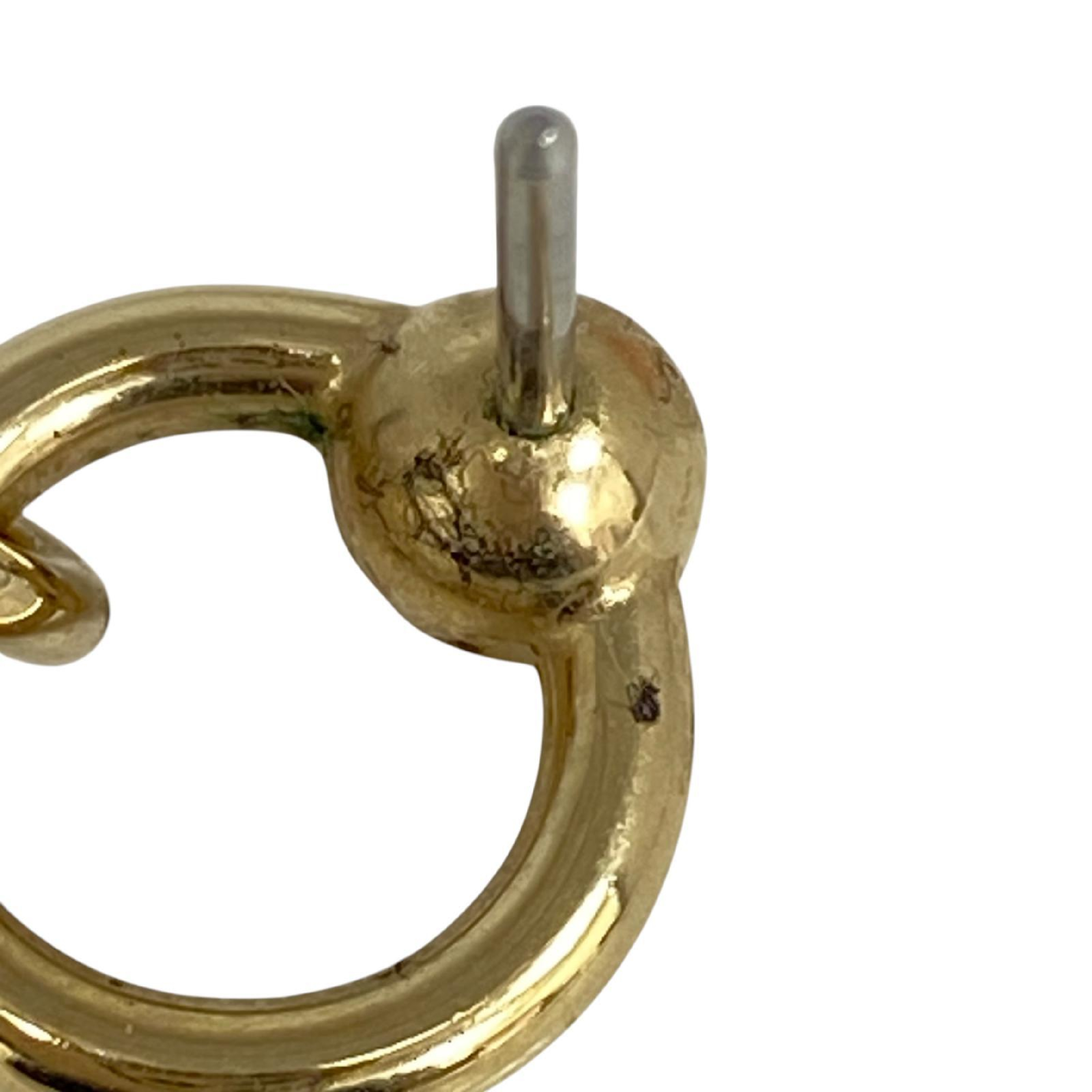 【*Shipped from: Hong Kong*】HERMES ( ) Black Gold Color Amulet Earrings — view 10