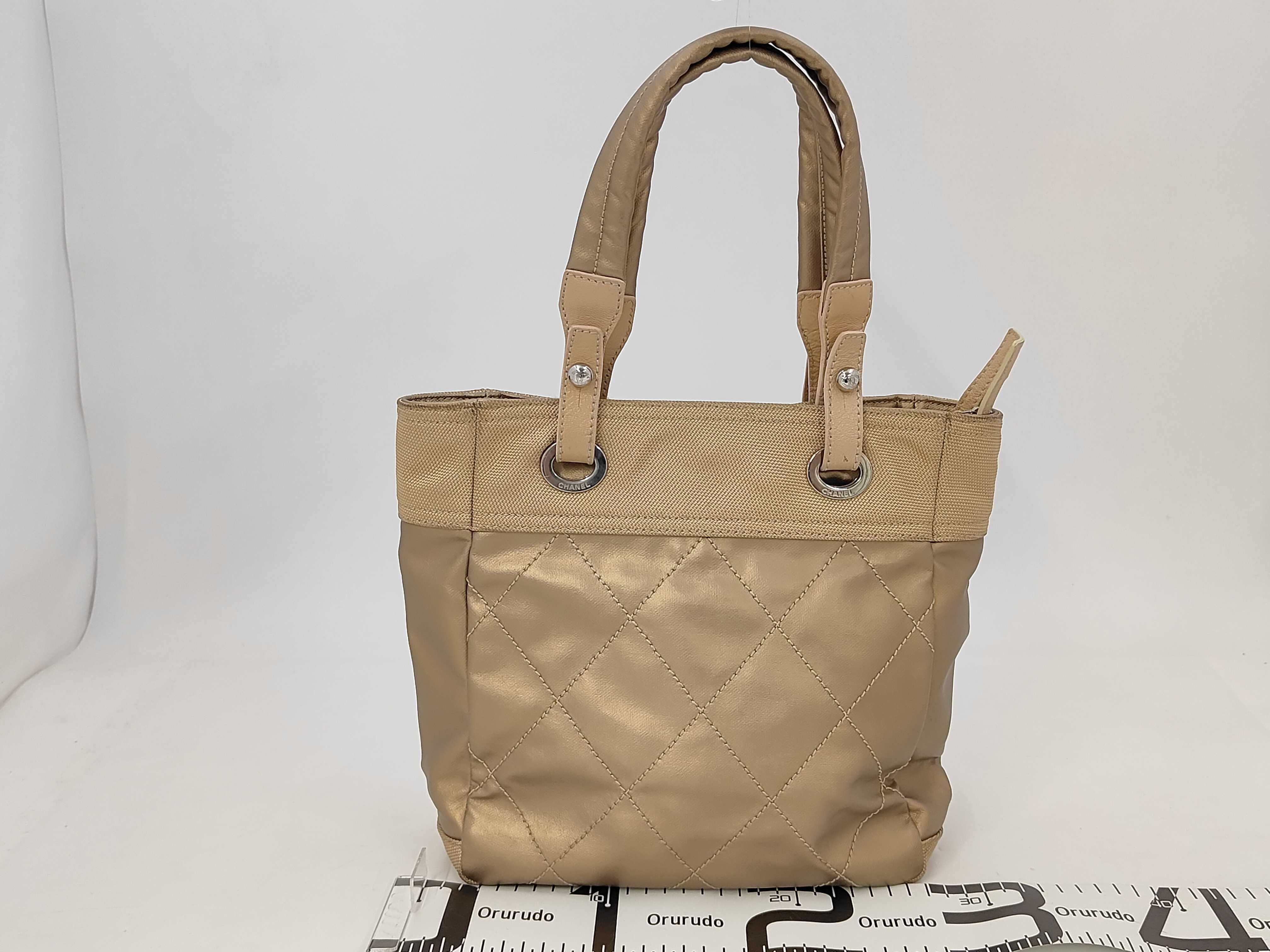 Paris Biarritz Leather Tote Bag (with original seal) — view 2
