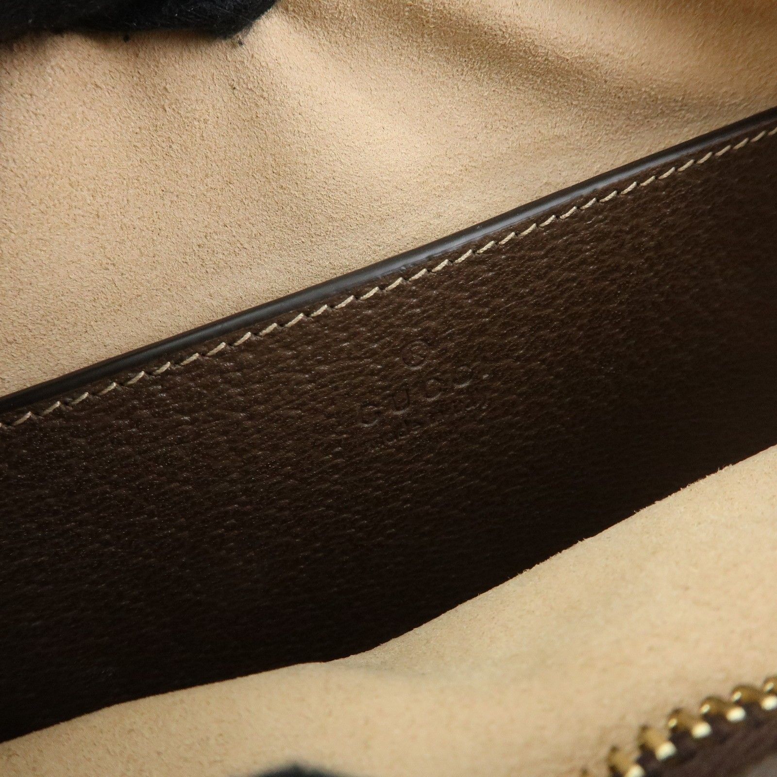 GG Supreme Monogram Web Mini Ophidia Shoulder Bag Brown — view 22
