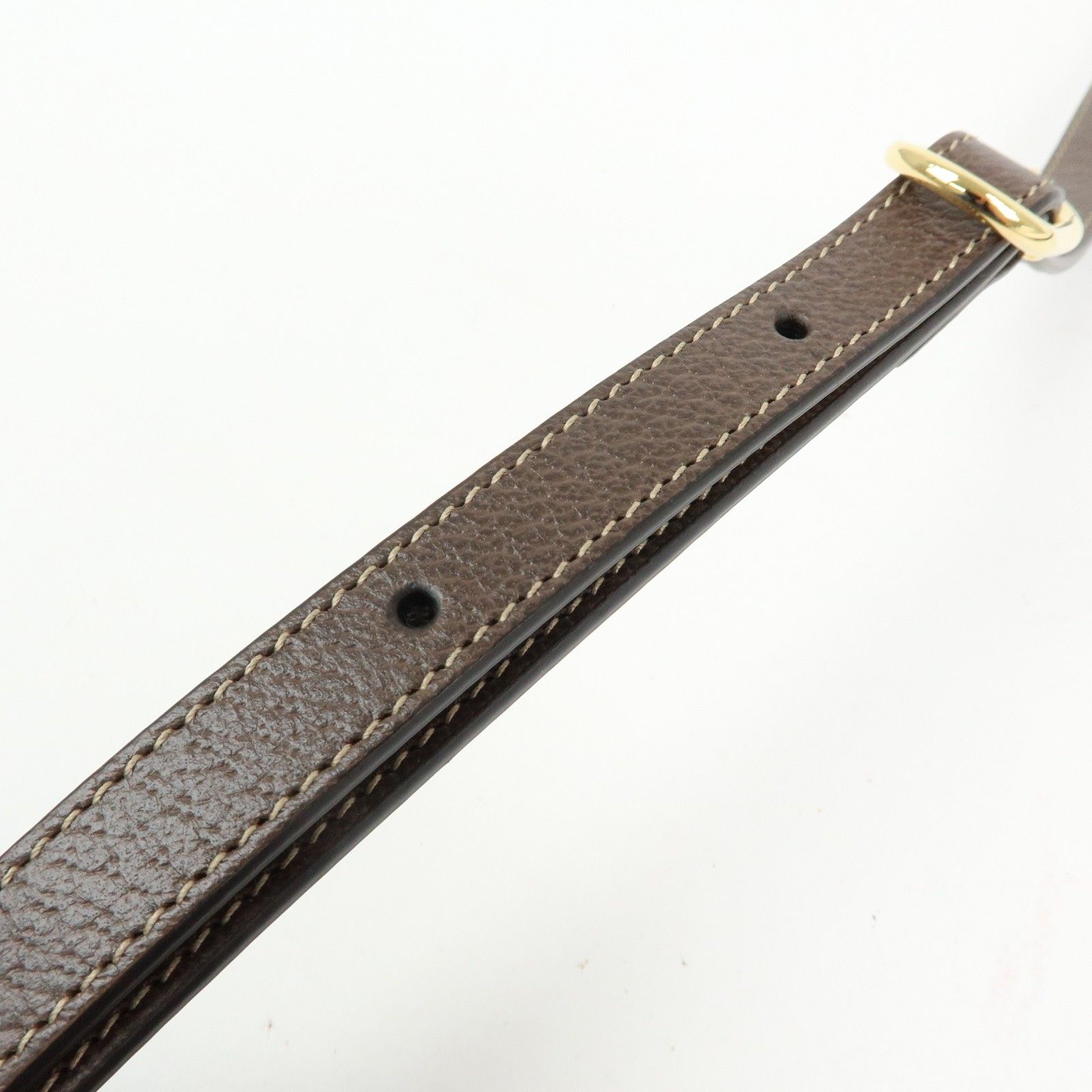 GG Supreme Monogram Web Mini Ophidia Shoulder Bag Brown — view 8