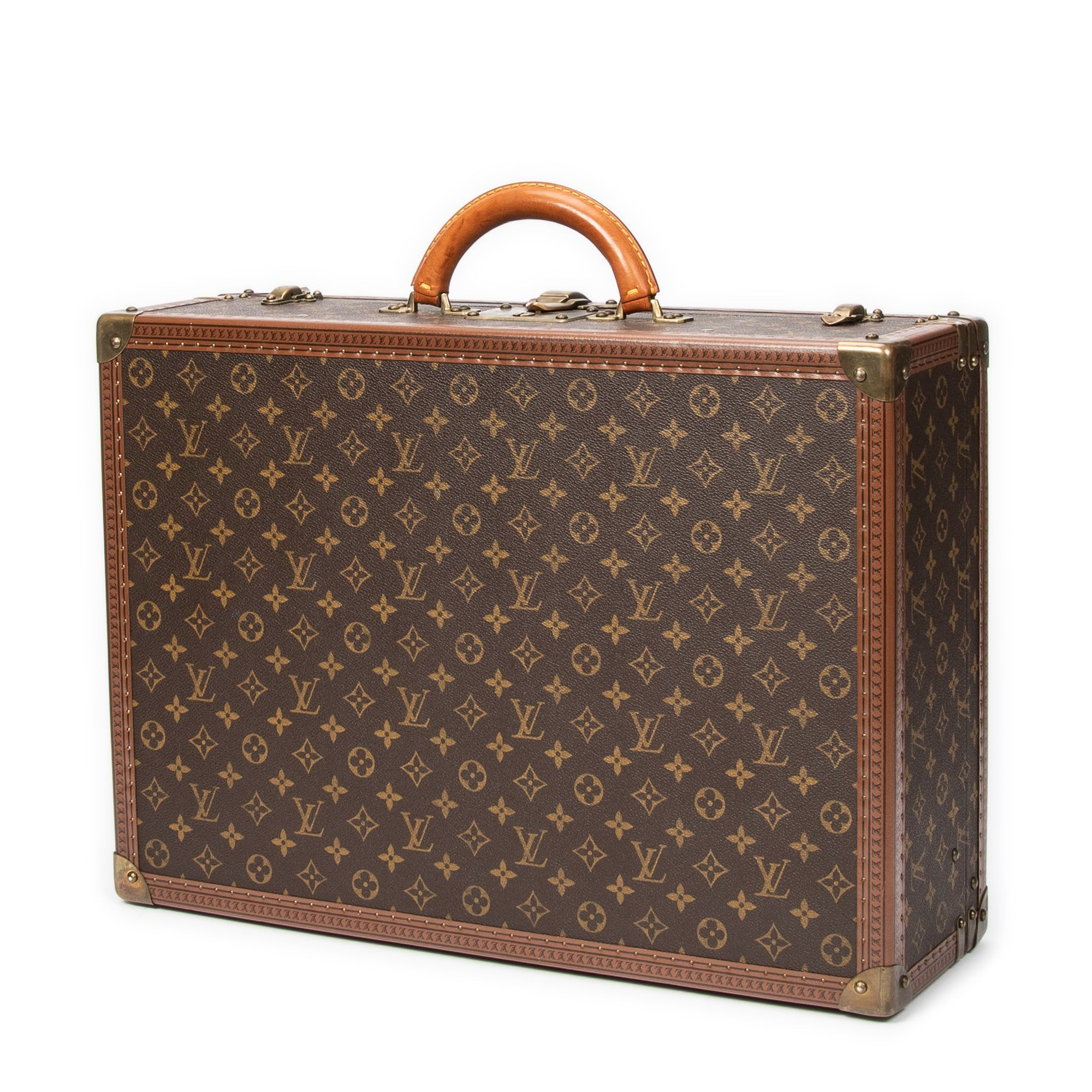 Bisten 55 Brown Monogram Canvas Golden Brass — view 2
