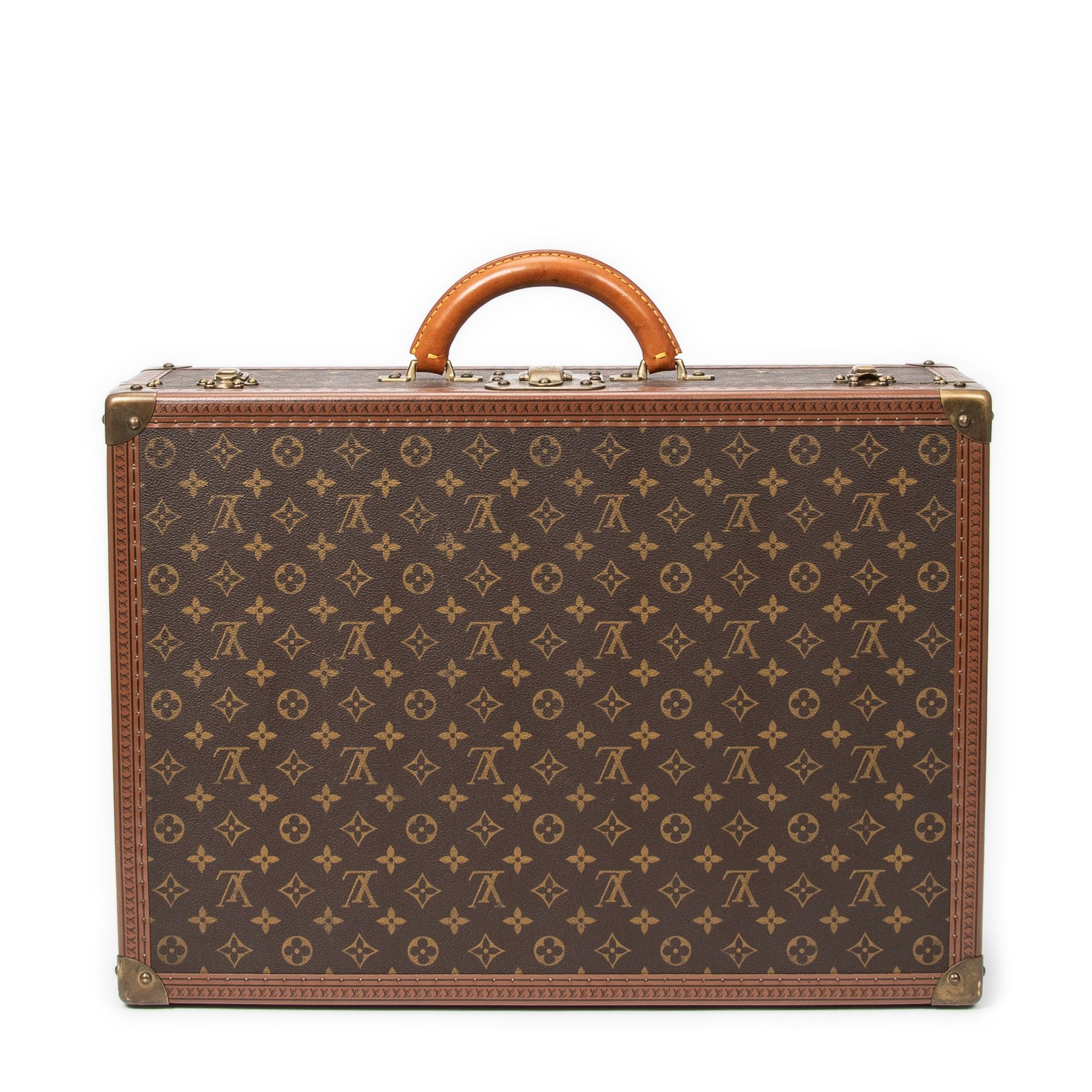 Bisten 55 Brown Monogram Canvas Golden Brass — view 5